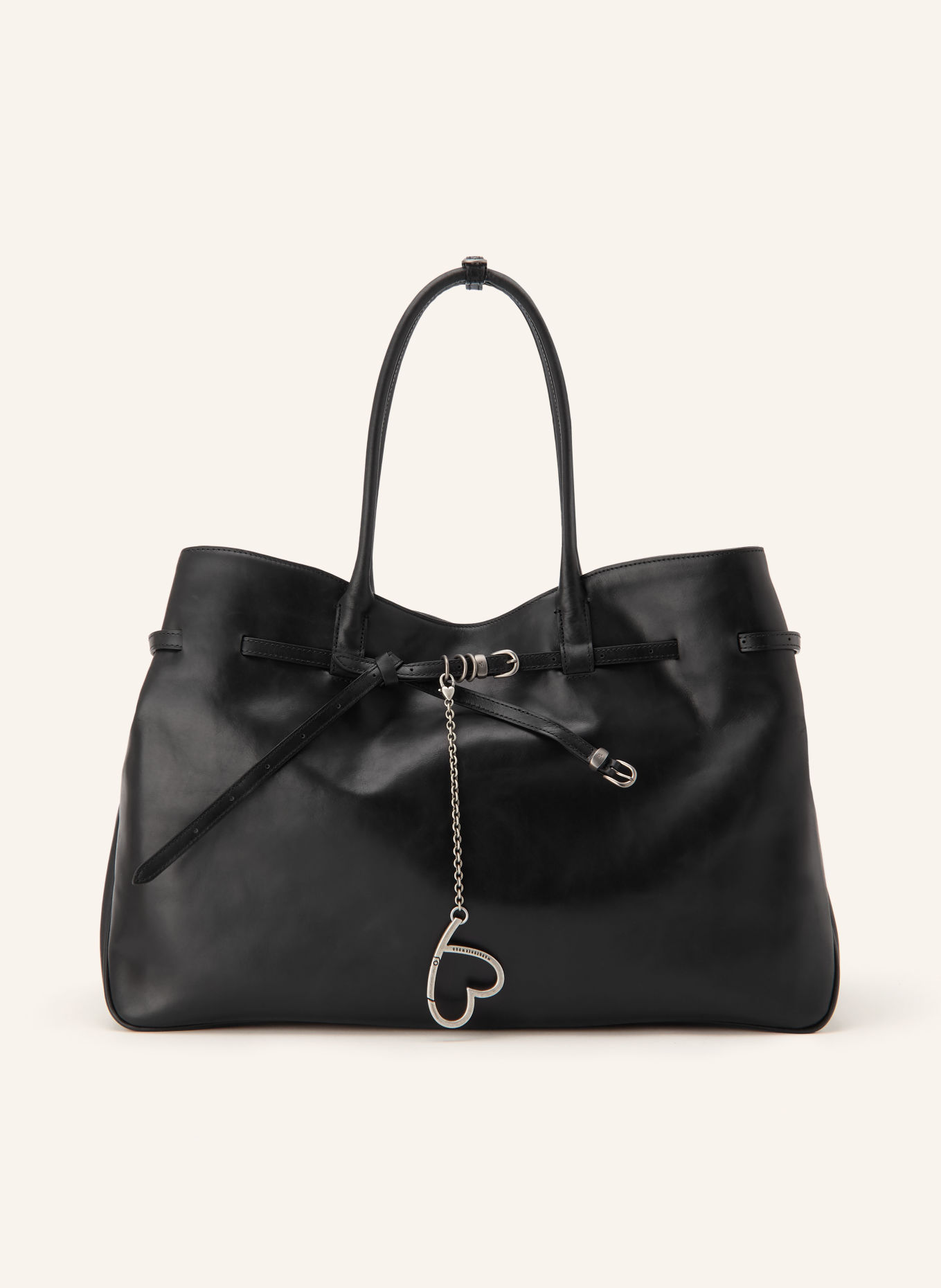 MARGE SHERWOOD Shopper GRANDMA USED BAG XL: SCHWARZ / SILBER