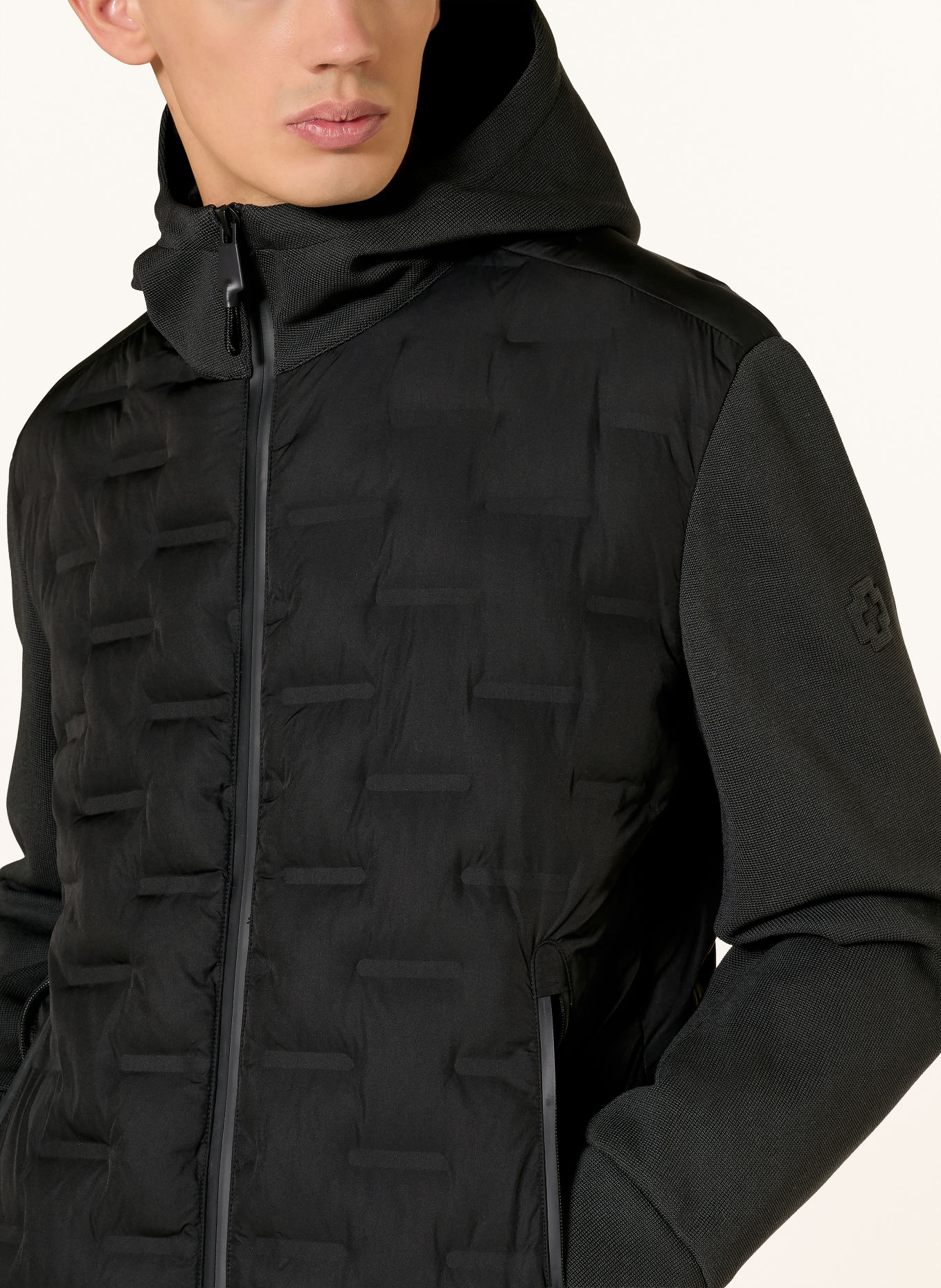 STRELLSON Veste matelassée AVIO en mélange de matières: NOIR