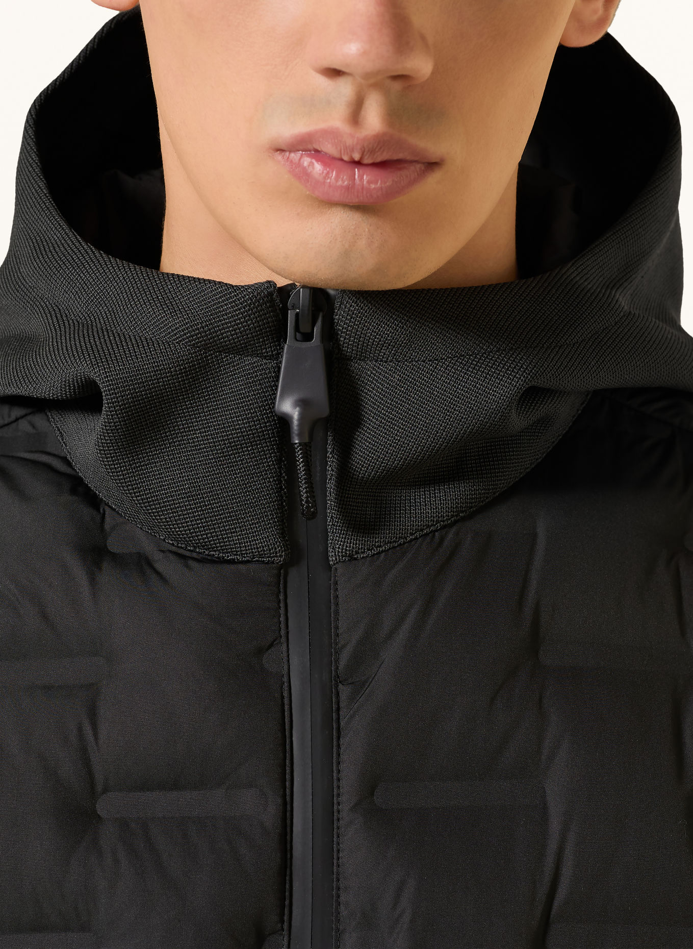 STRELLSON Veste matelassée AVIO en mélange de matières: NOIR