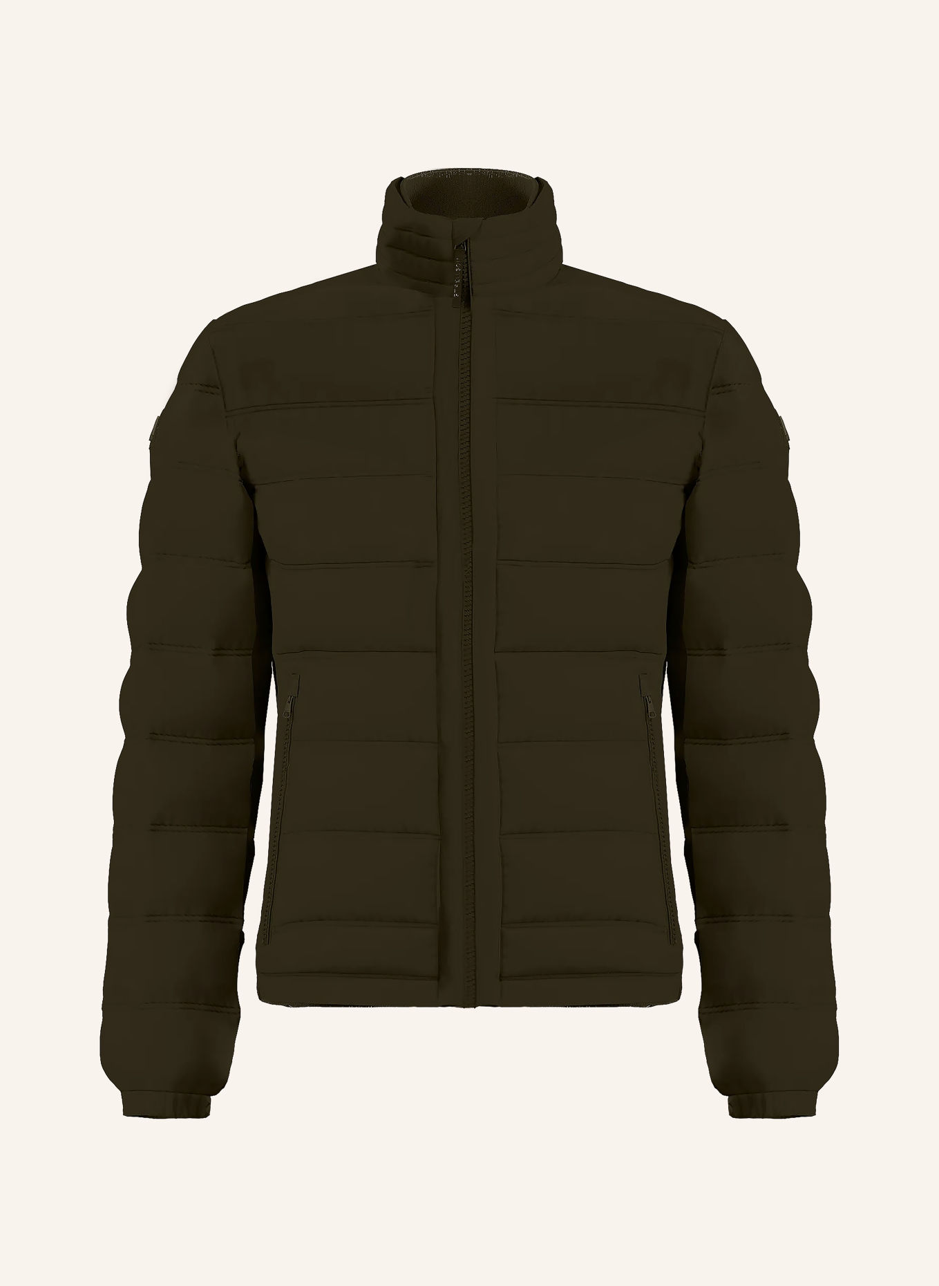 STRELLSON MODENA FUSED Quilted Jacket: KHAKI