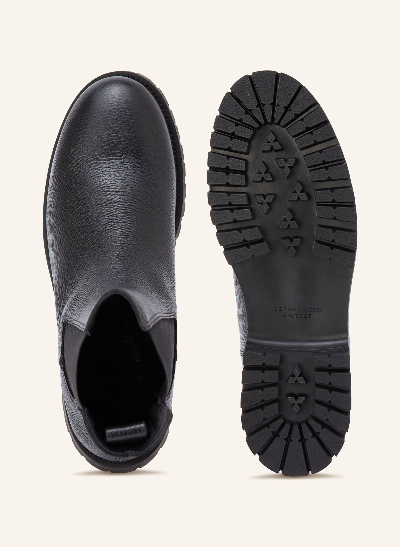 COPENHAGEN STUDIOS Chelsea boots CPH850: ZWART