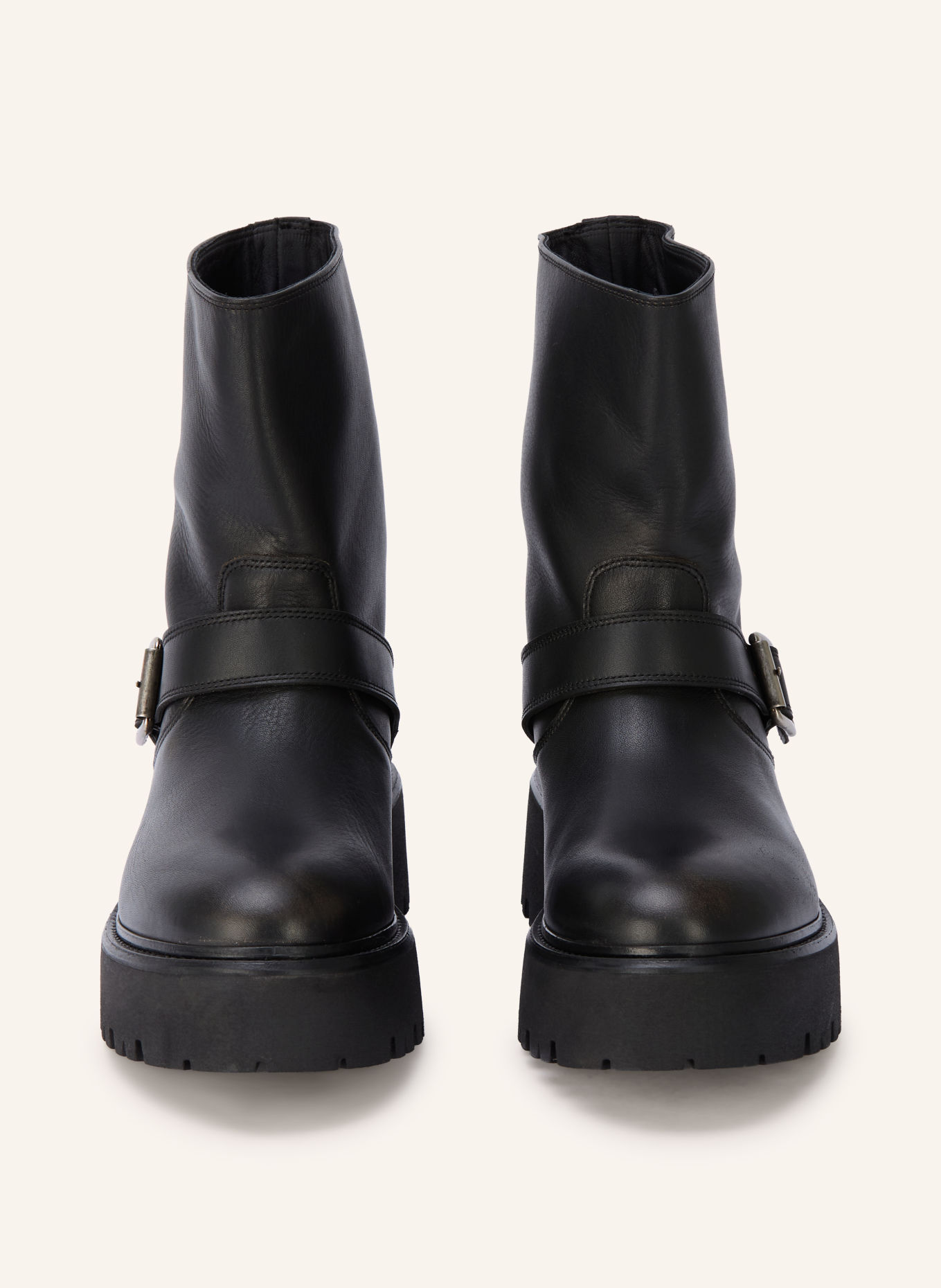 COPENHAGEN STUDIOS Plateau-Boots CPH900: ZWART / ZILVER