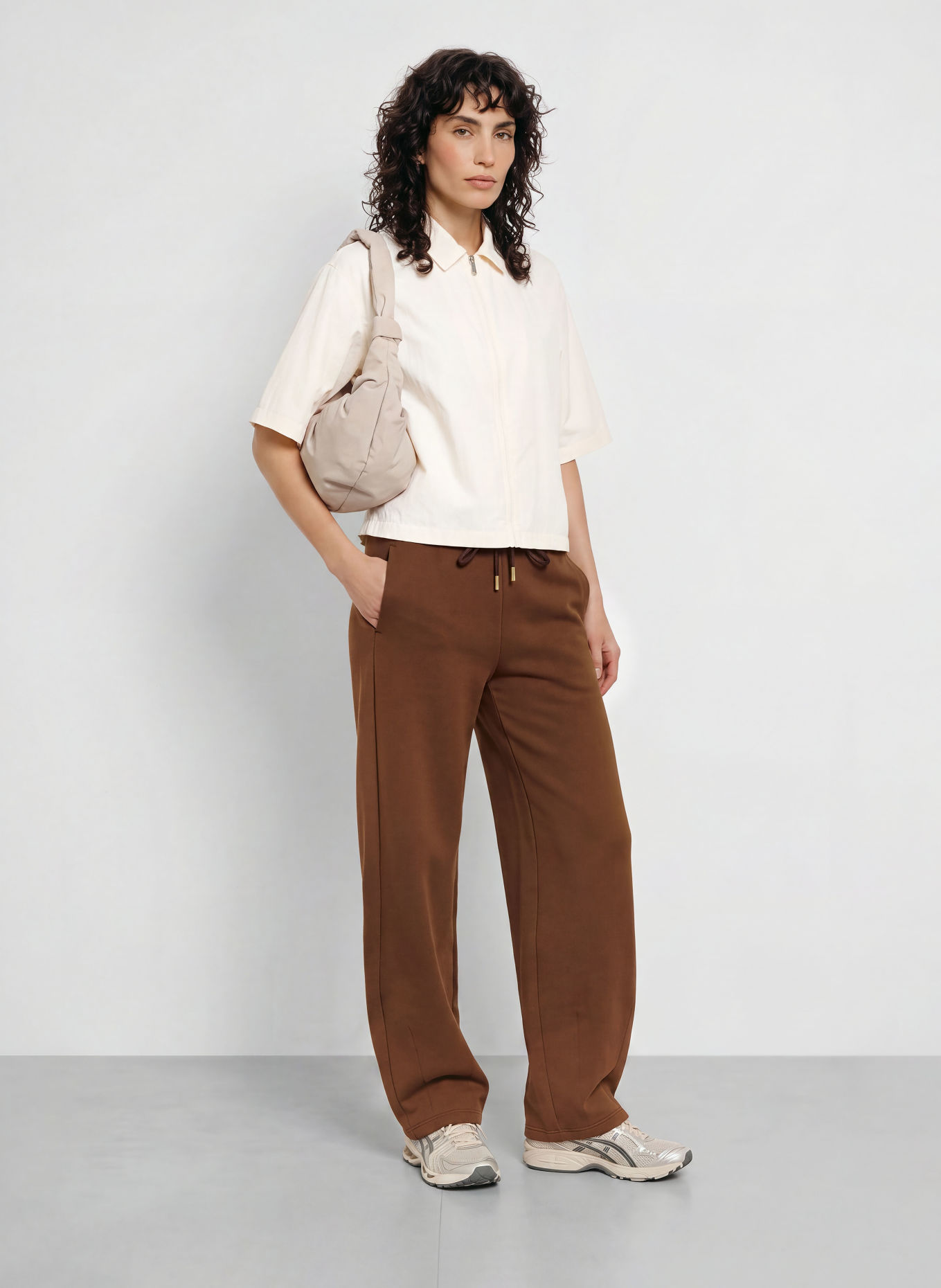 GOLDBERGH Pantalon en molleton TOSHI: MARRON
