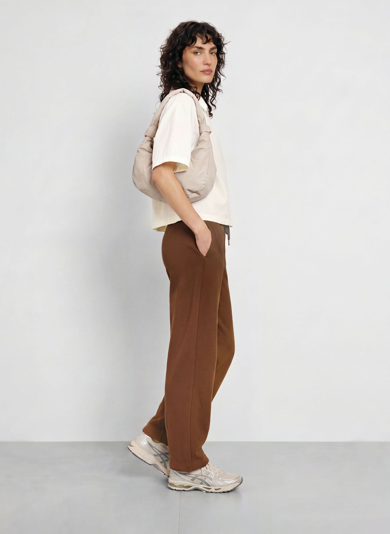 GOLDBERGH Pantalon en molleton TOSHI: MARRON