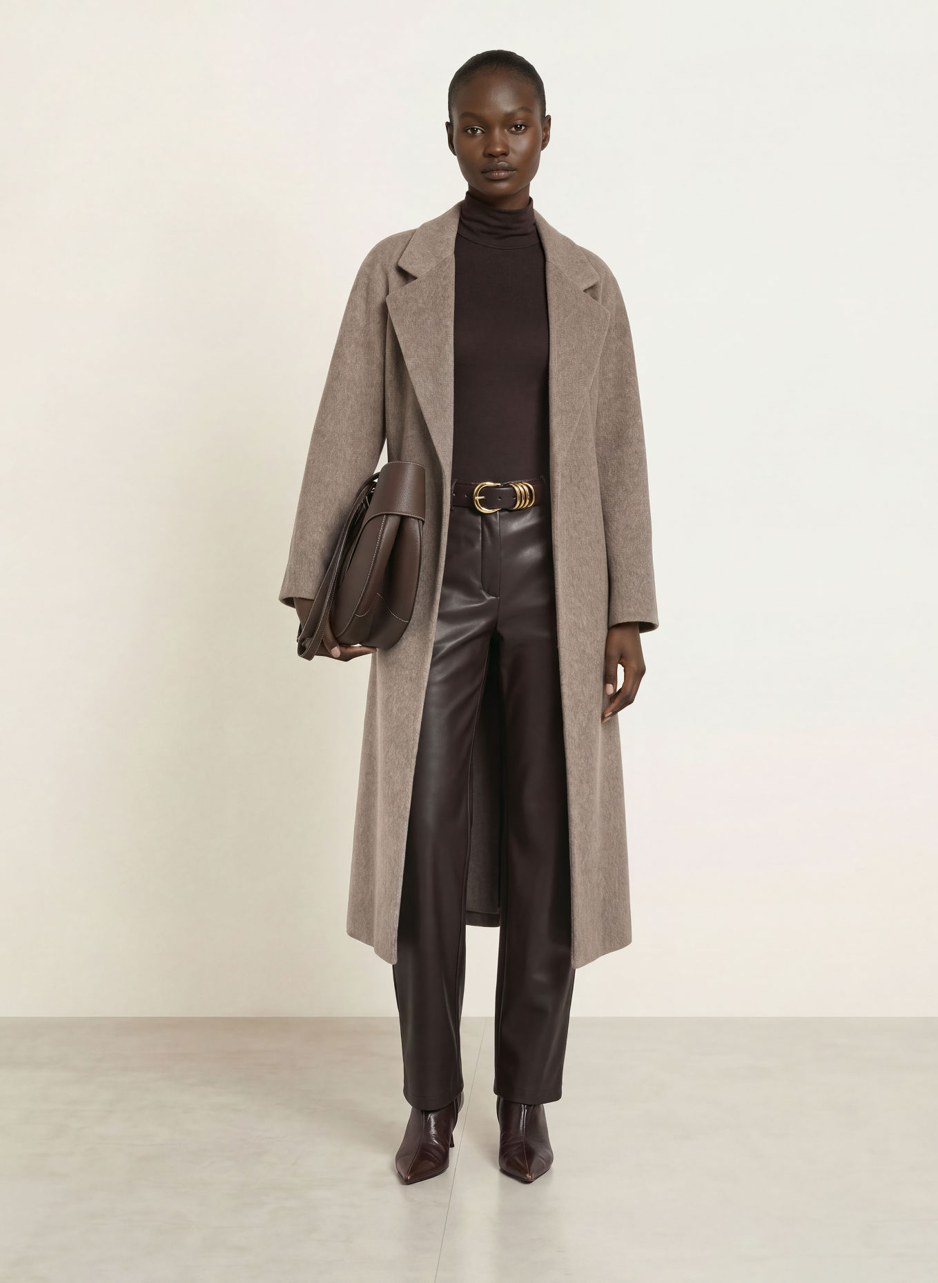 ARMA Wool coat: TAUPE