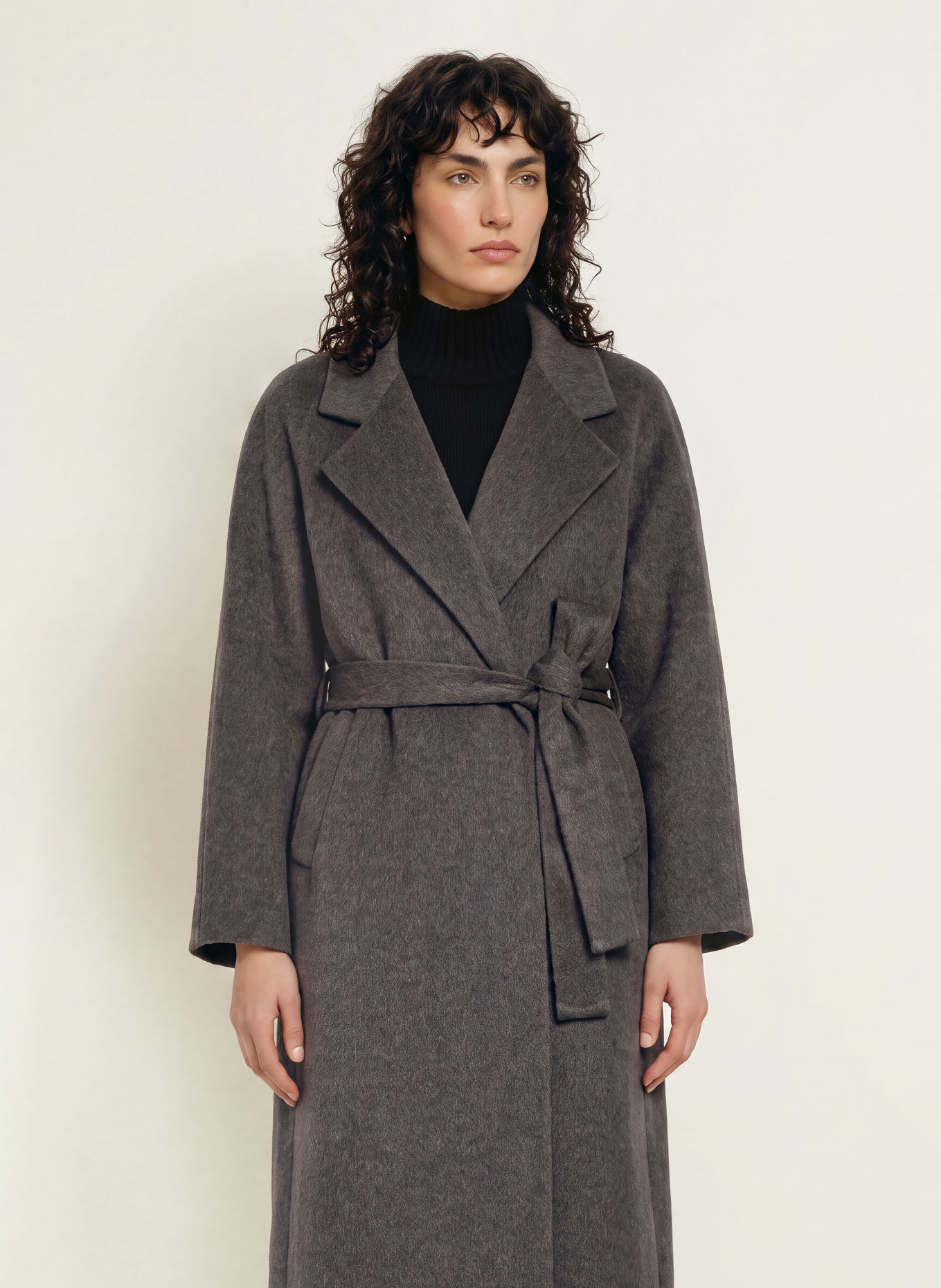 ARMA Wool coat: DARK GRAY