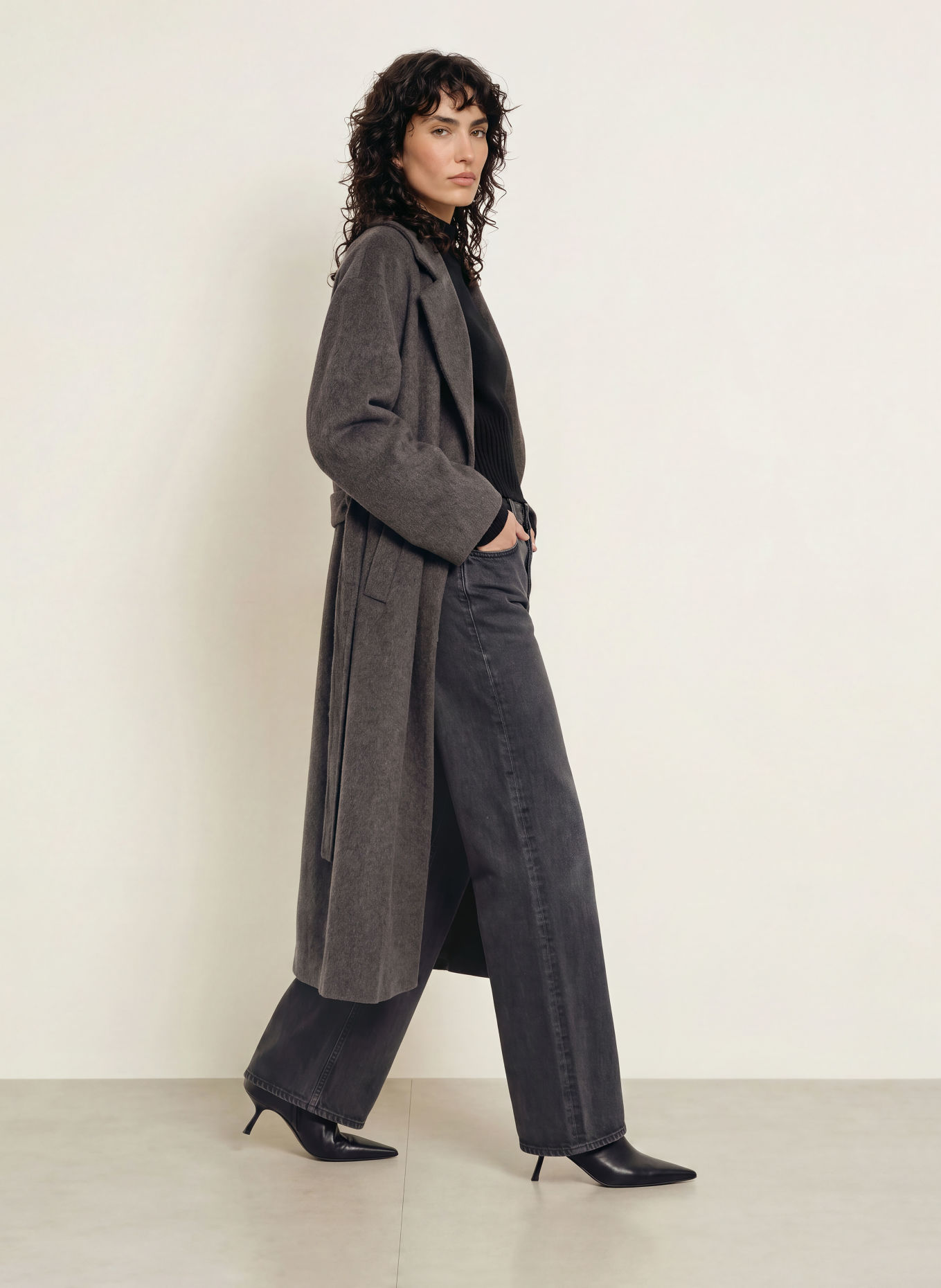 ARMA Wool coat: DARK GRAY