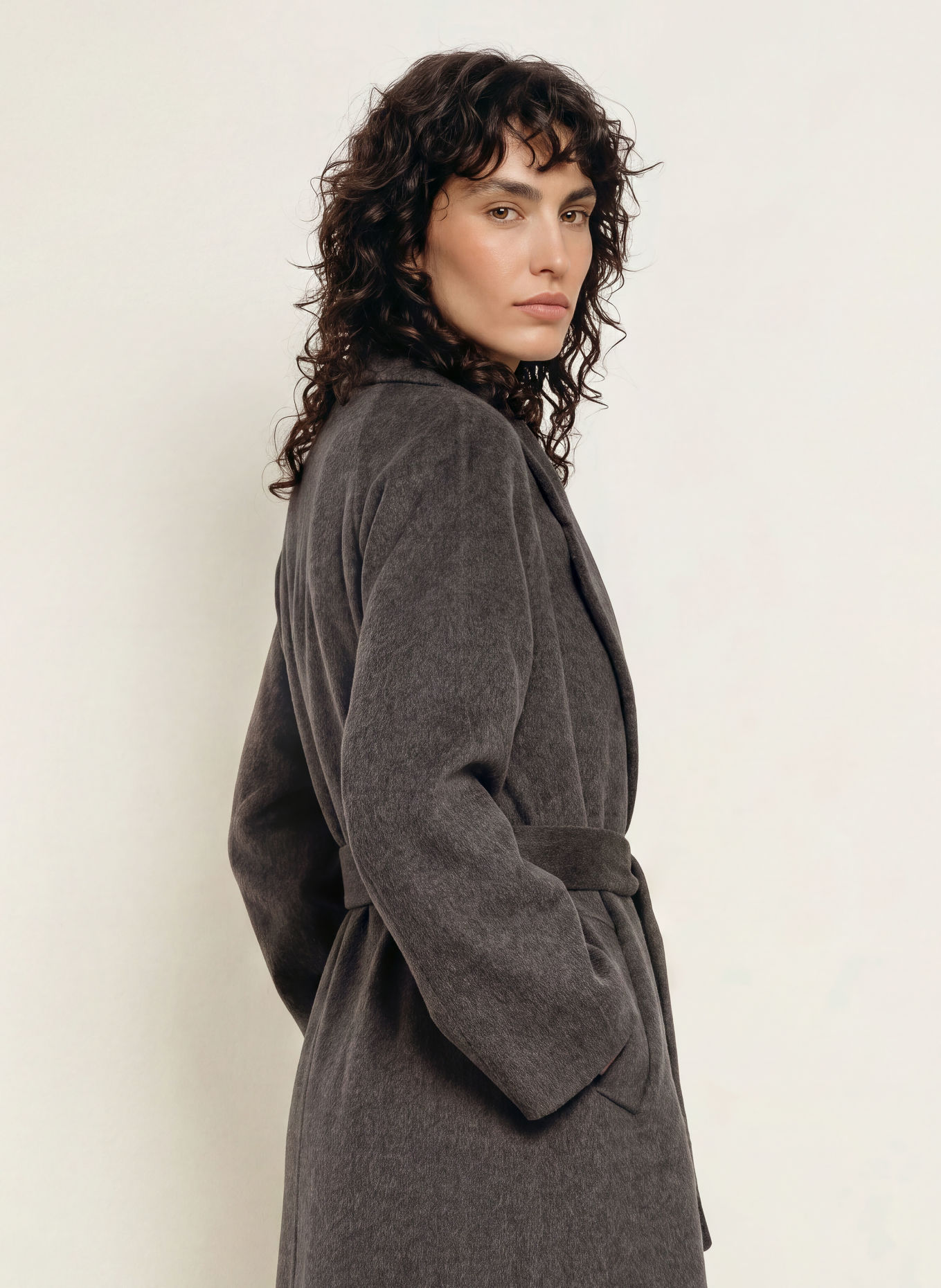 ARMA Wool coat: DARK GRAY