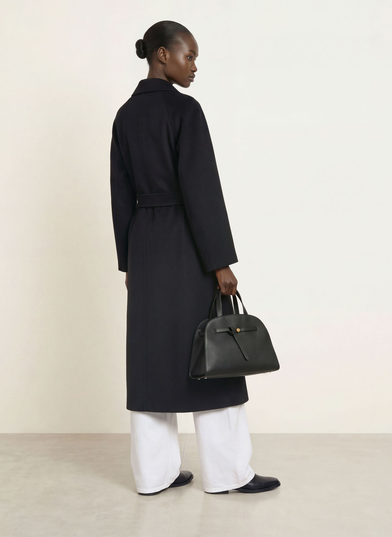 ARMA Wool coat: BLACK