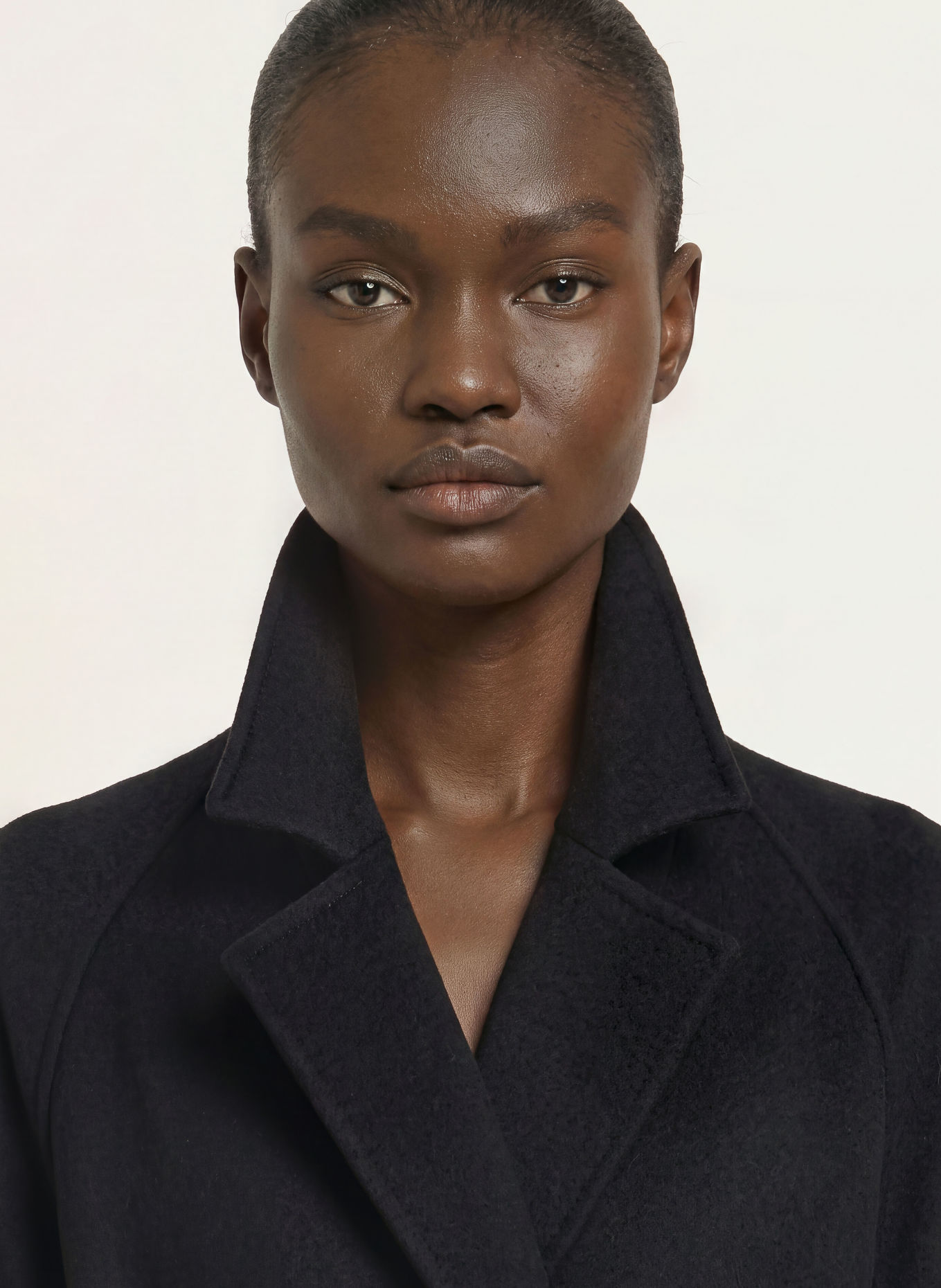 ARMA Wool coat: BLACK