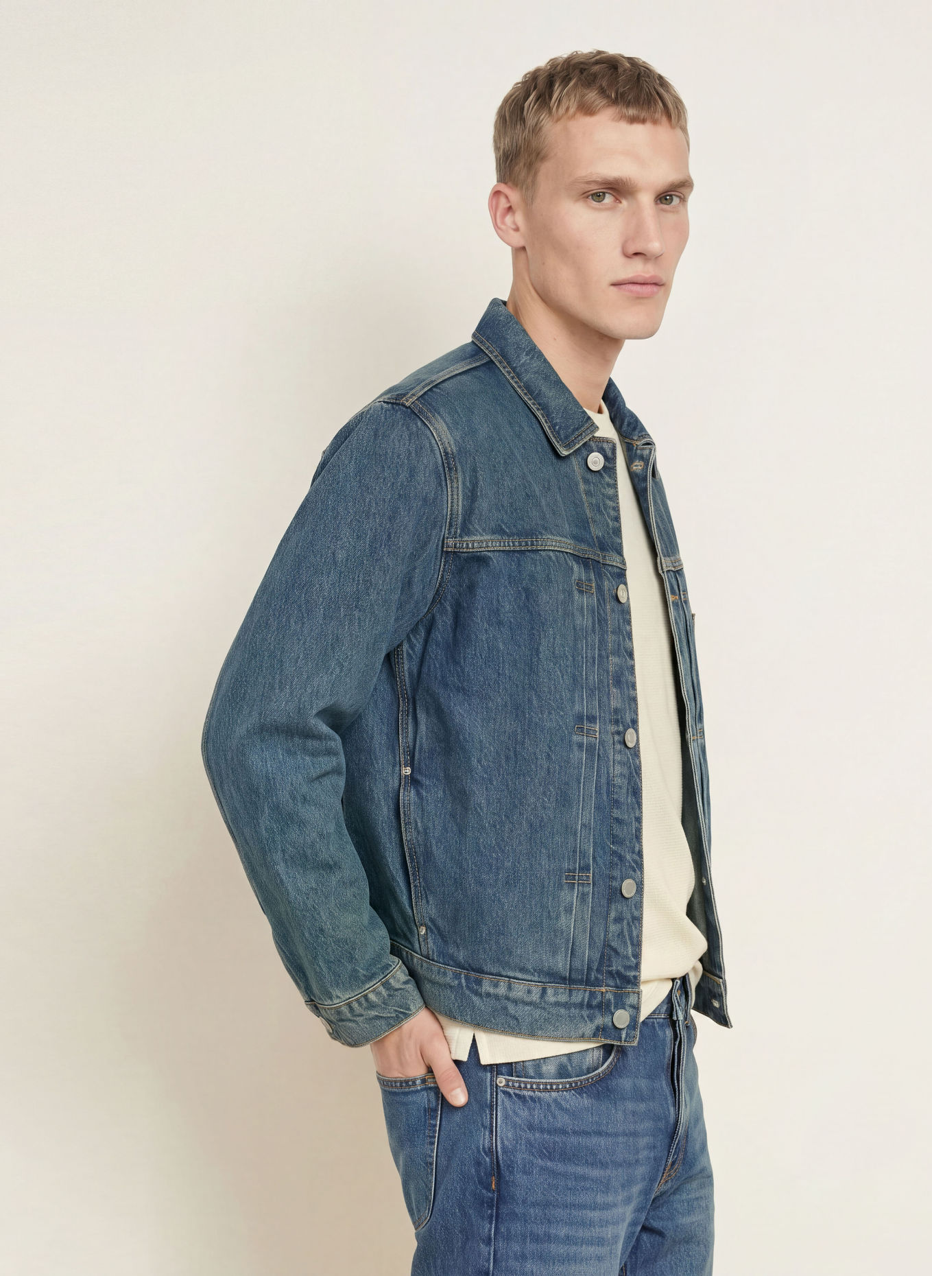 ARMEDANGELS AASHTON Denim Jacket: 3672 ligure