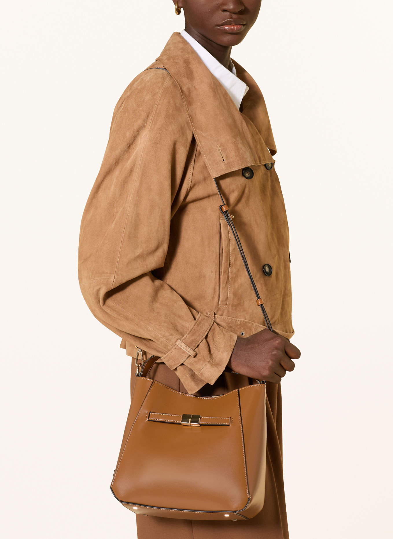 Marc O'Polo Crossbody-taske: KAMEL / GULD