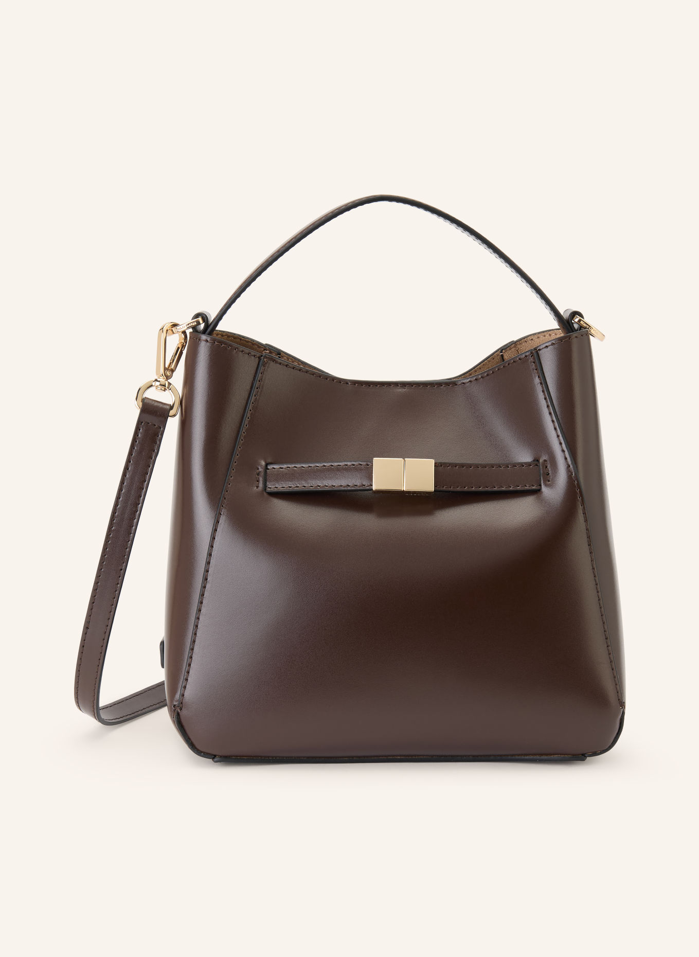 Marc O'Polo Crossbody bag: DARK BROWN / GOLD