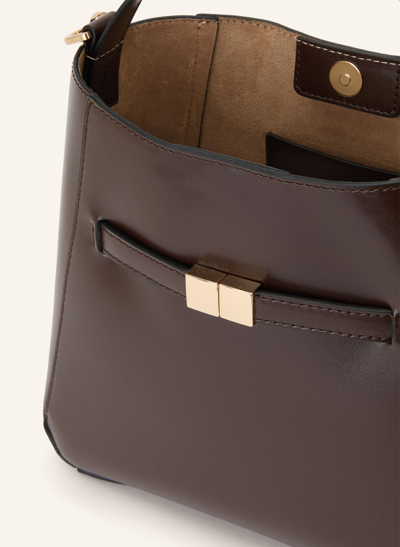 Marc O'Polo Crossbody bag: DARK BROWN / GOLD