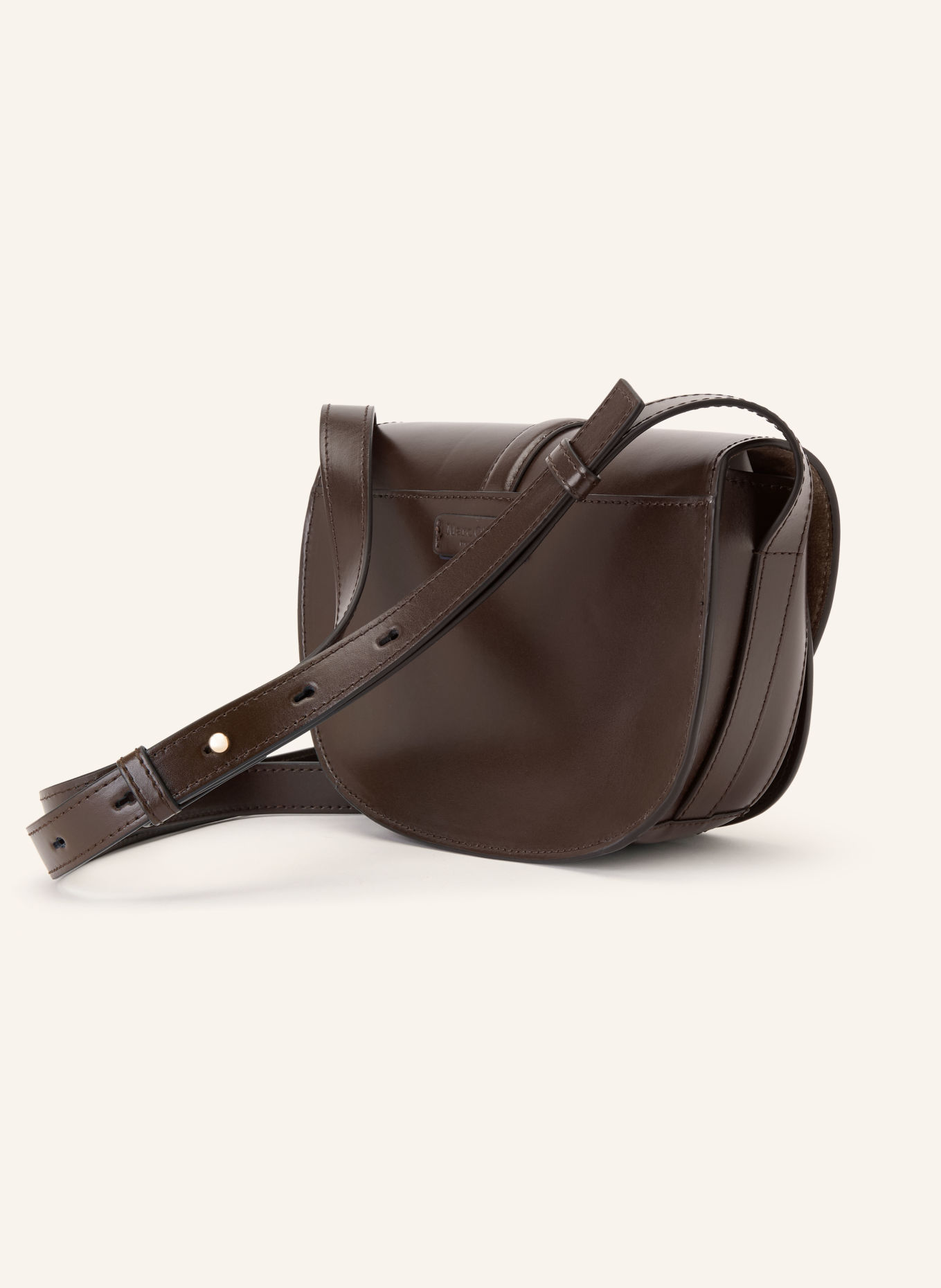 Marc O'Polo Crossbody bag: DARK BROWN / GOLD