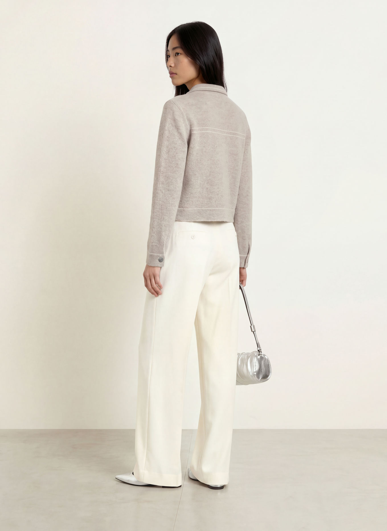 REPEAT Cardigan: GRAY