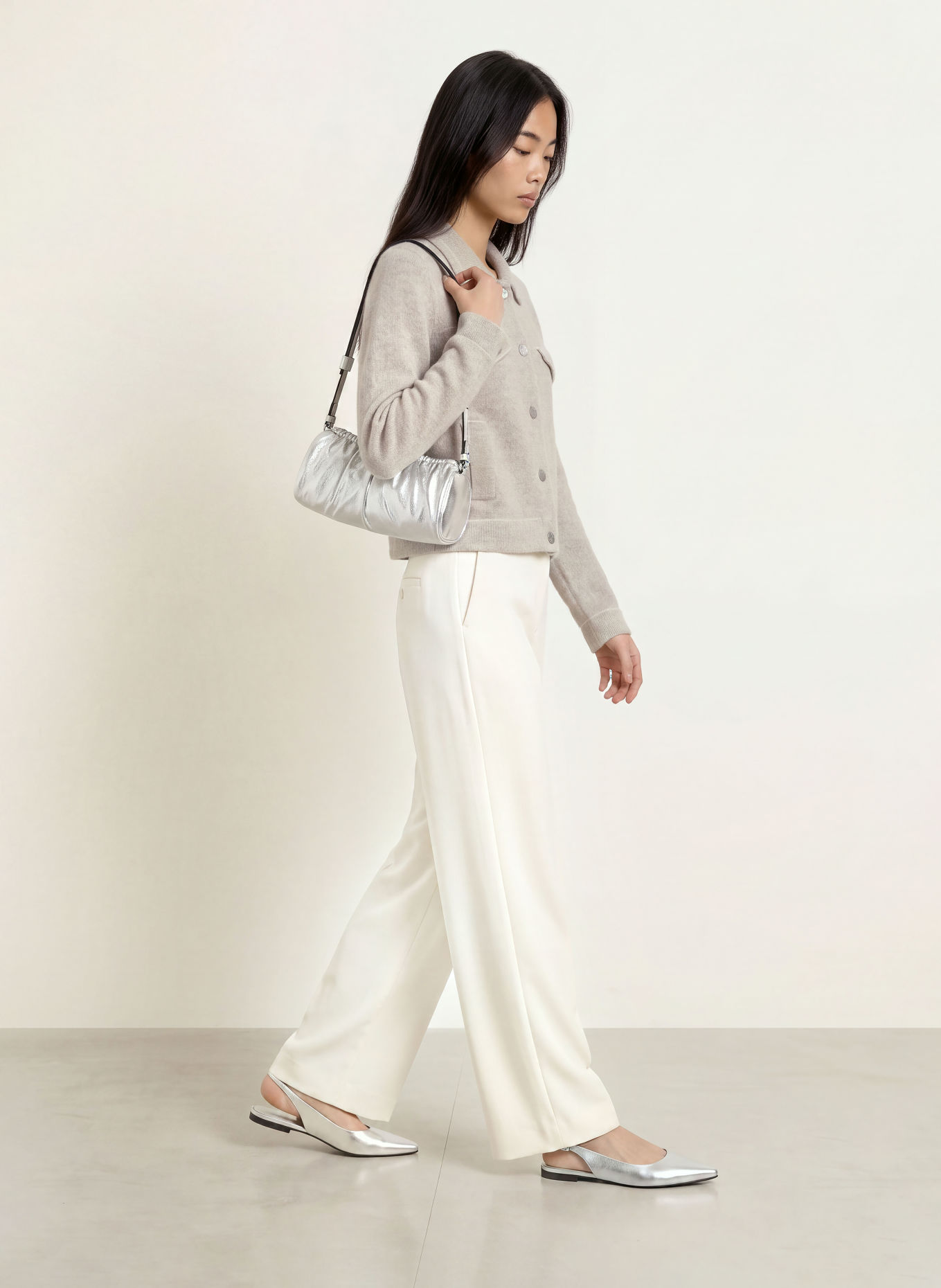 REPEAT Cardigan: GRAY