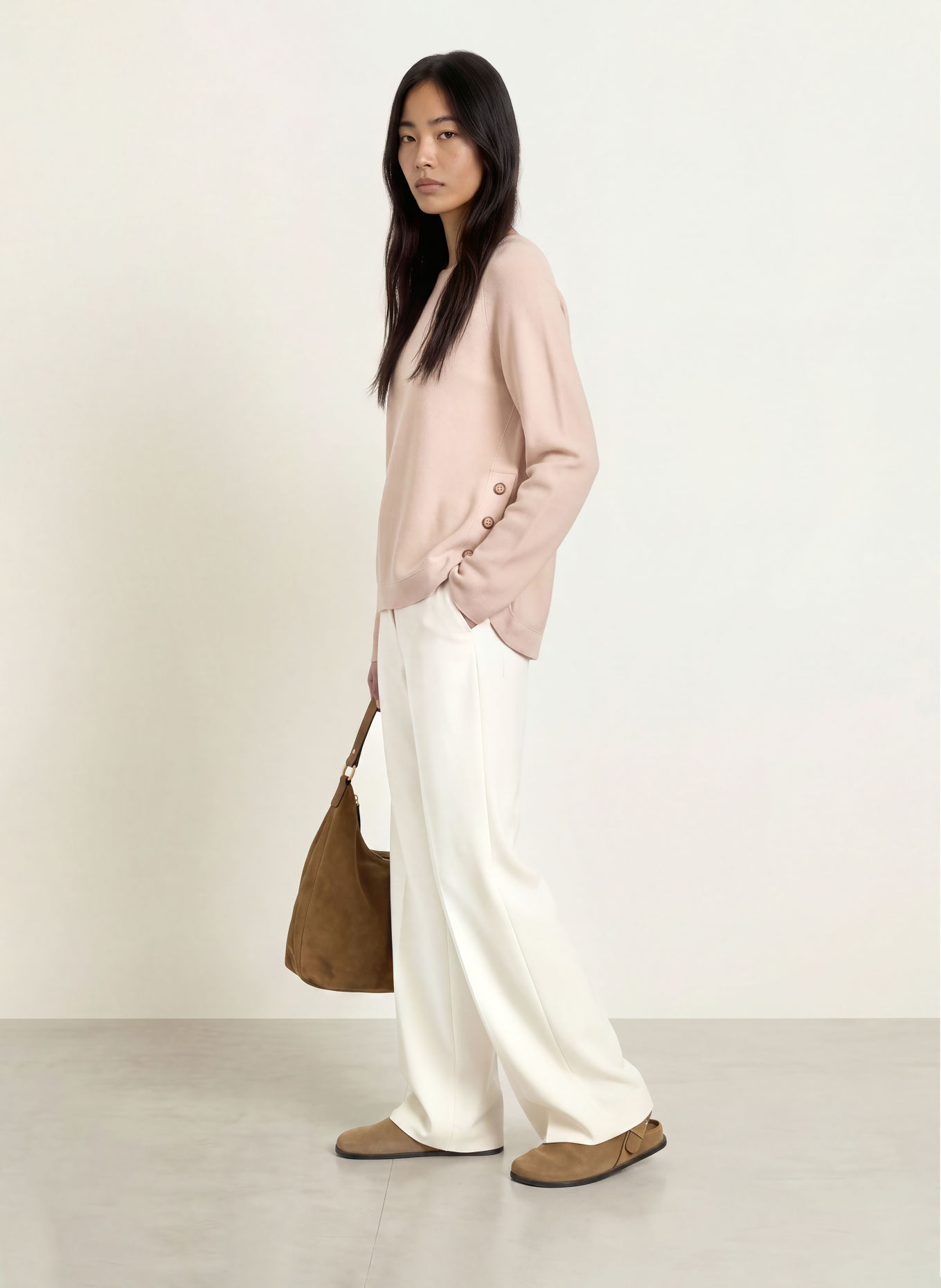 REPEAT Sweater: ECRU