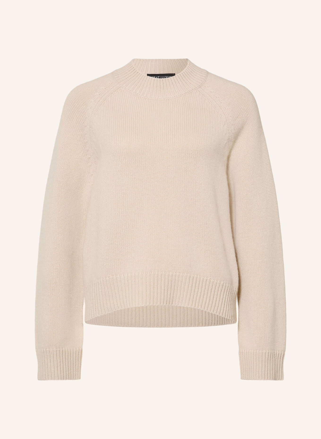 REPEAT Cashmere Sweater: BEIGE