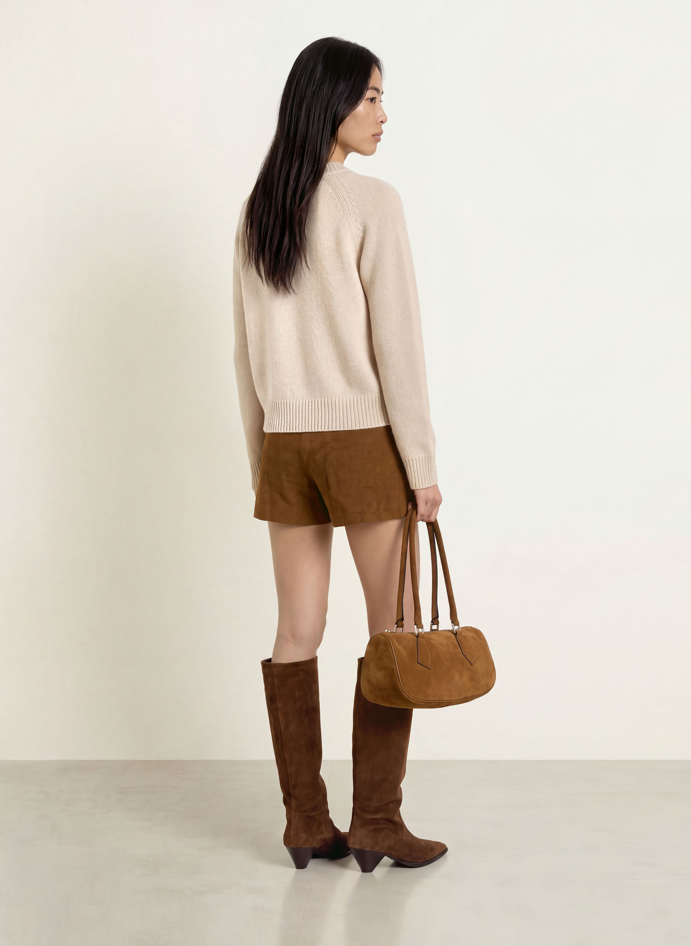 REPEAT Cashmere Sweater: BEIGE