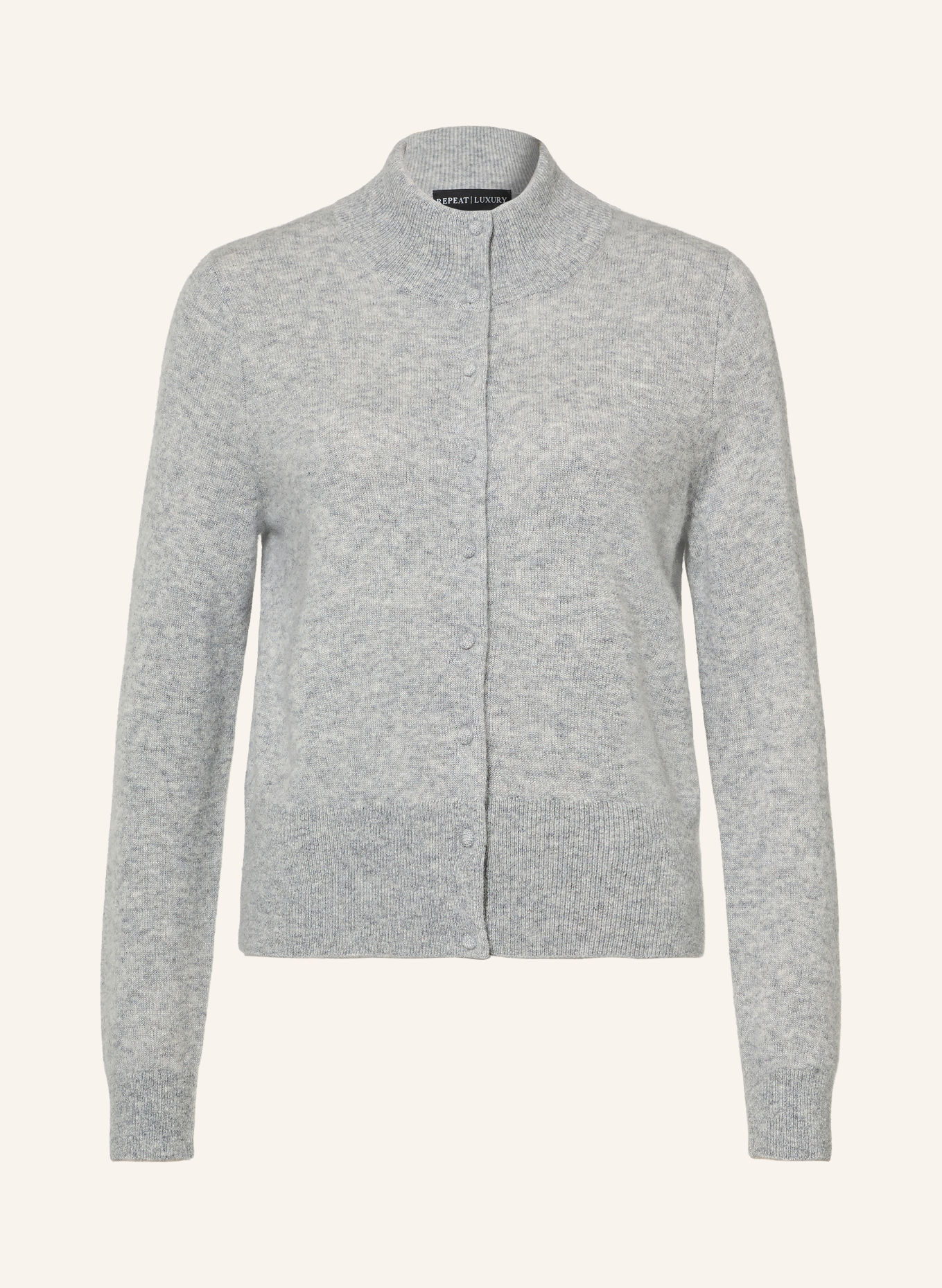 REPEAT Cardigan with cashmere: GRAY