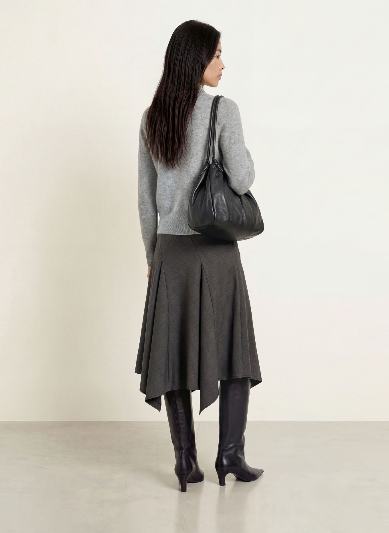 REPEAT Cardigan with cashmere: GRAY