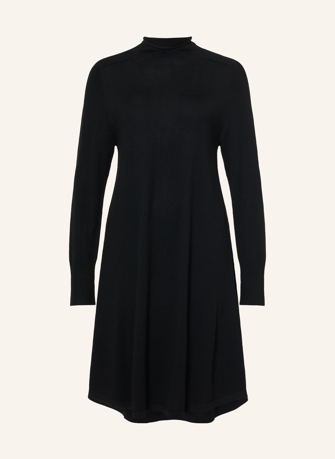 REPEAT Merino wool knit dress: BLACK