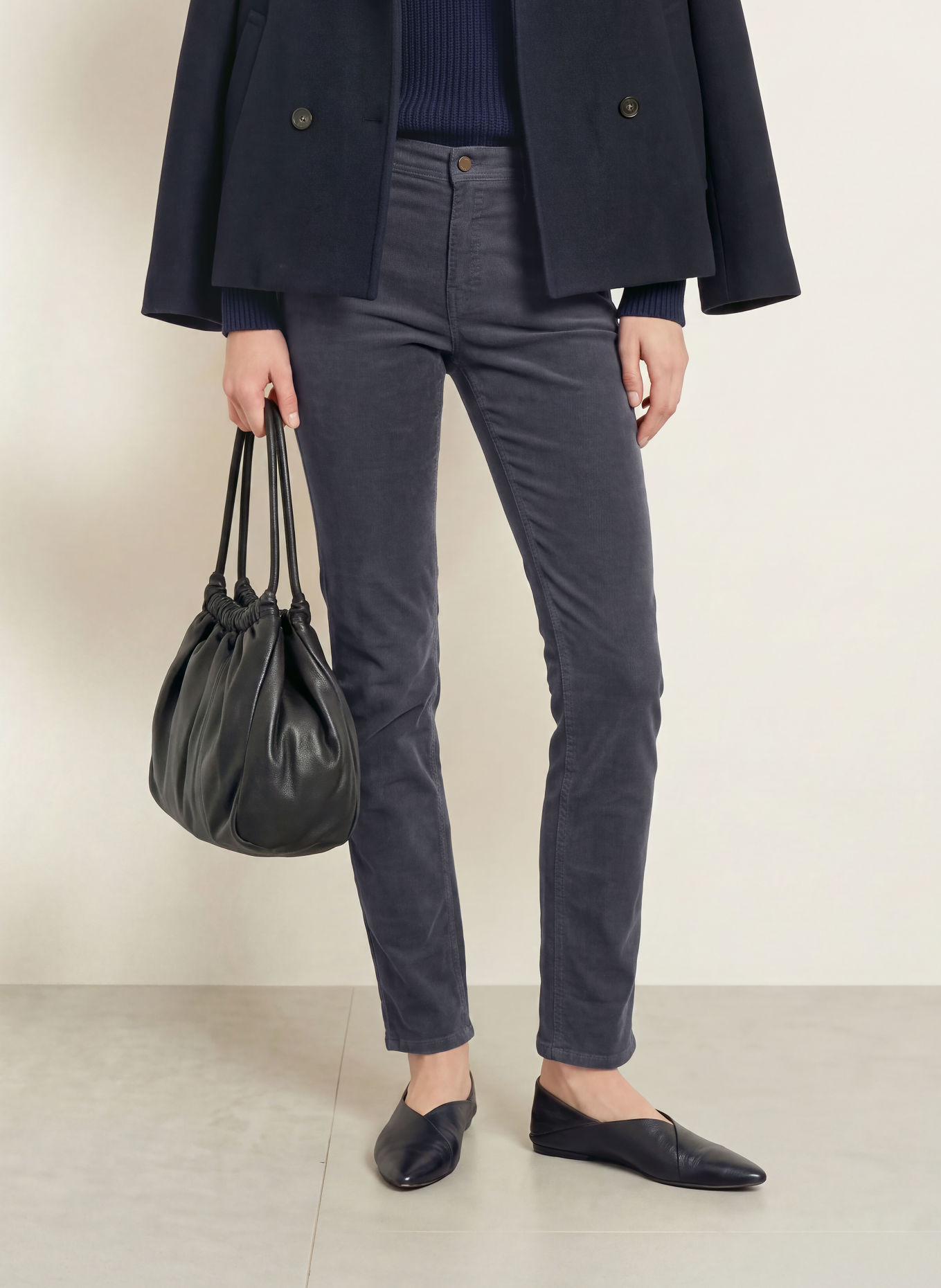 BRAX Cordbroek MARY: DONKERBLAUW
