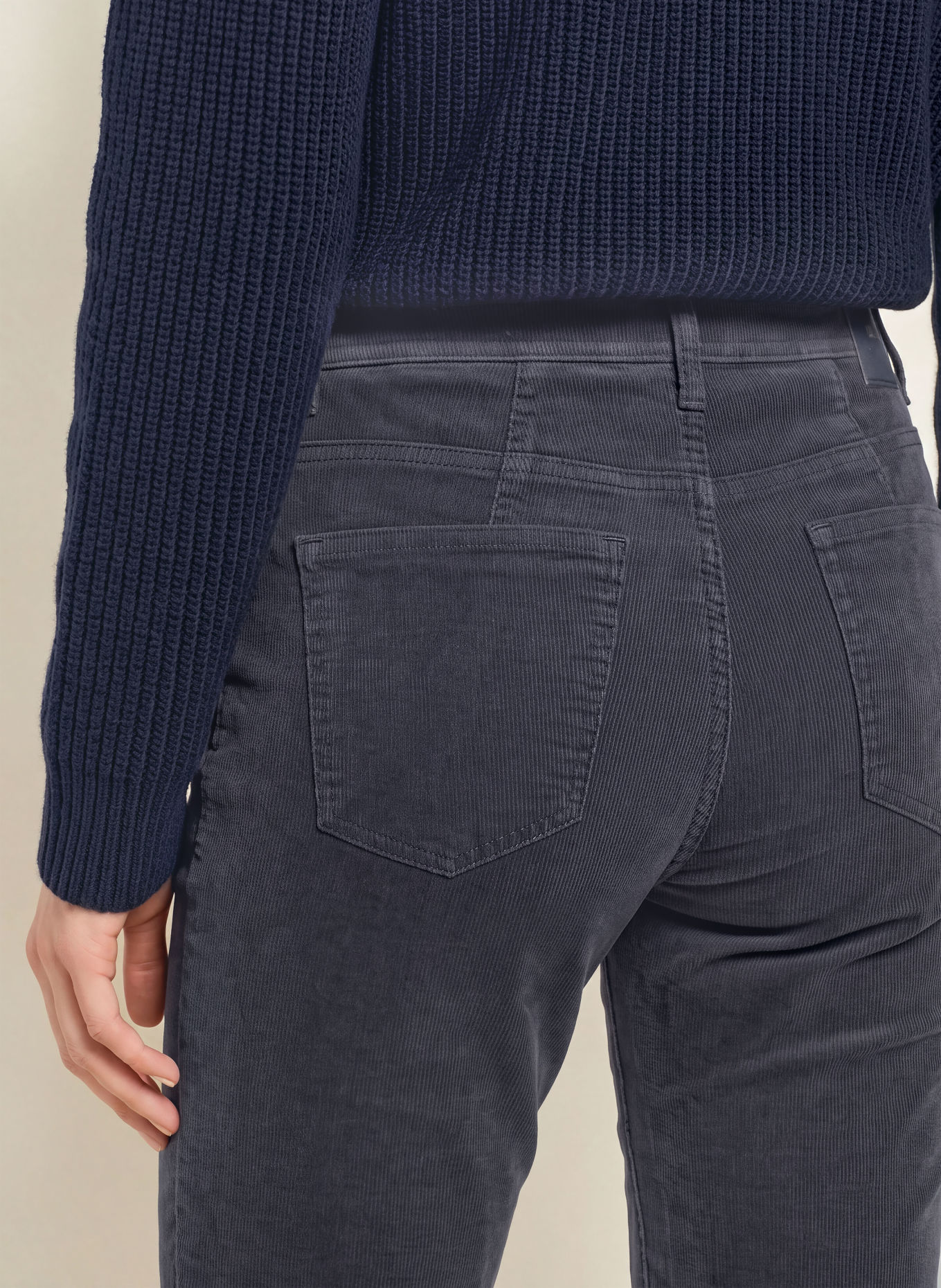 BRAX Cordbroek MARY: DONKERBLAUW