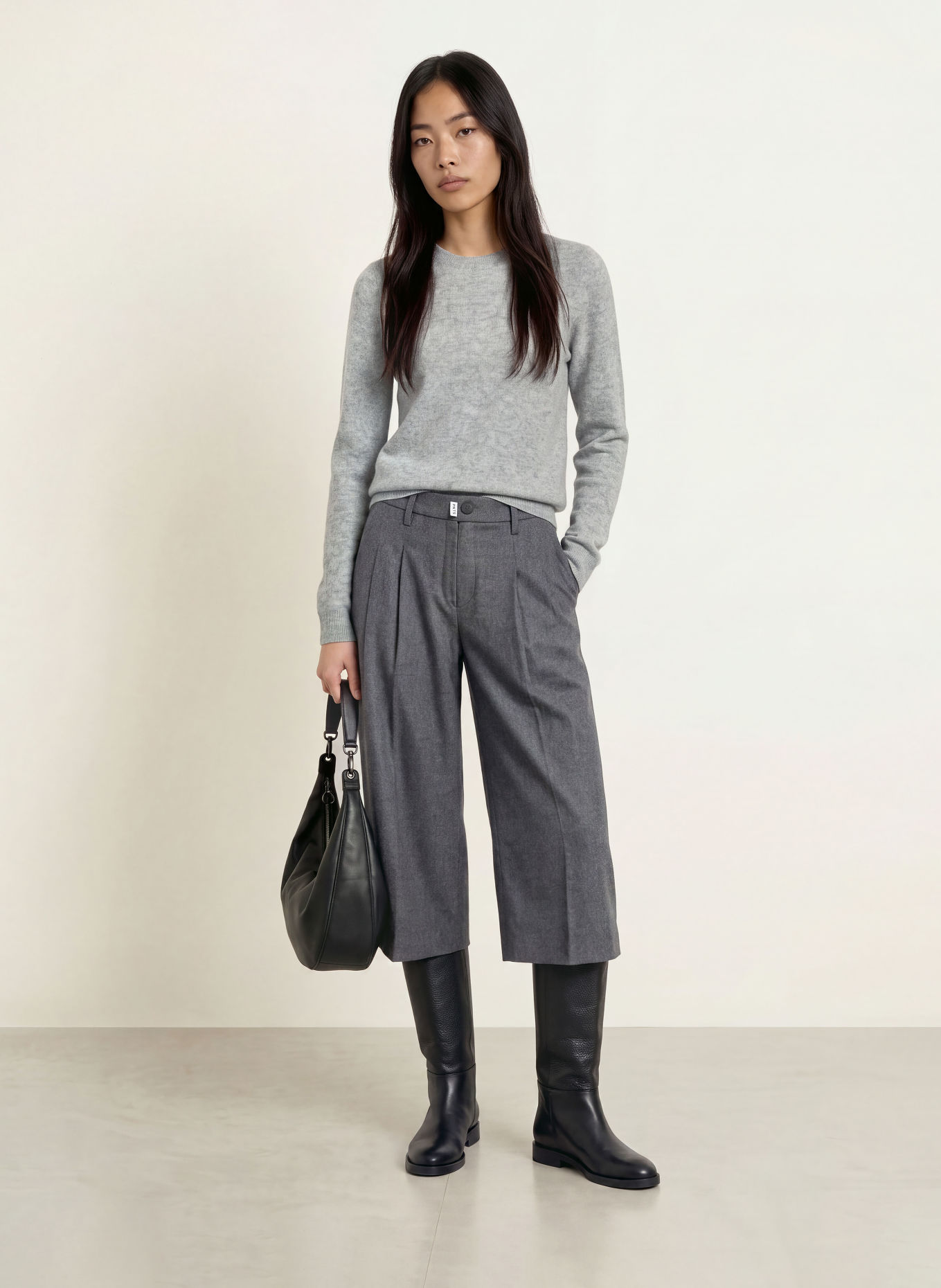REPEAT Cashmere sweater: GRAY