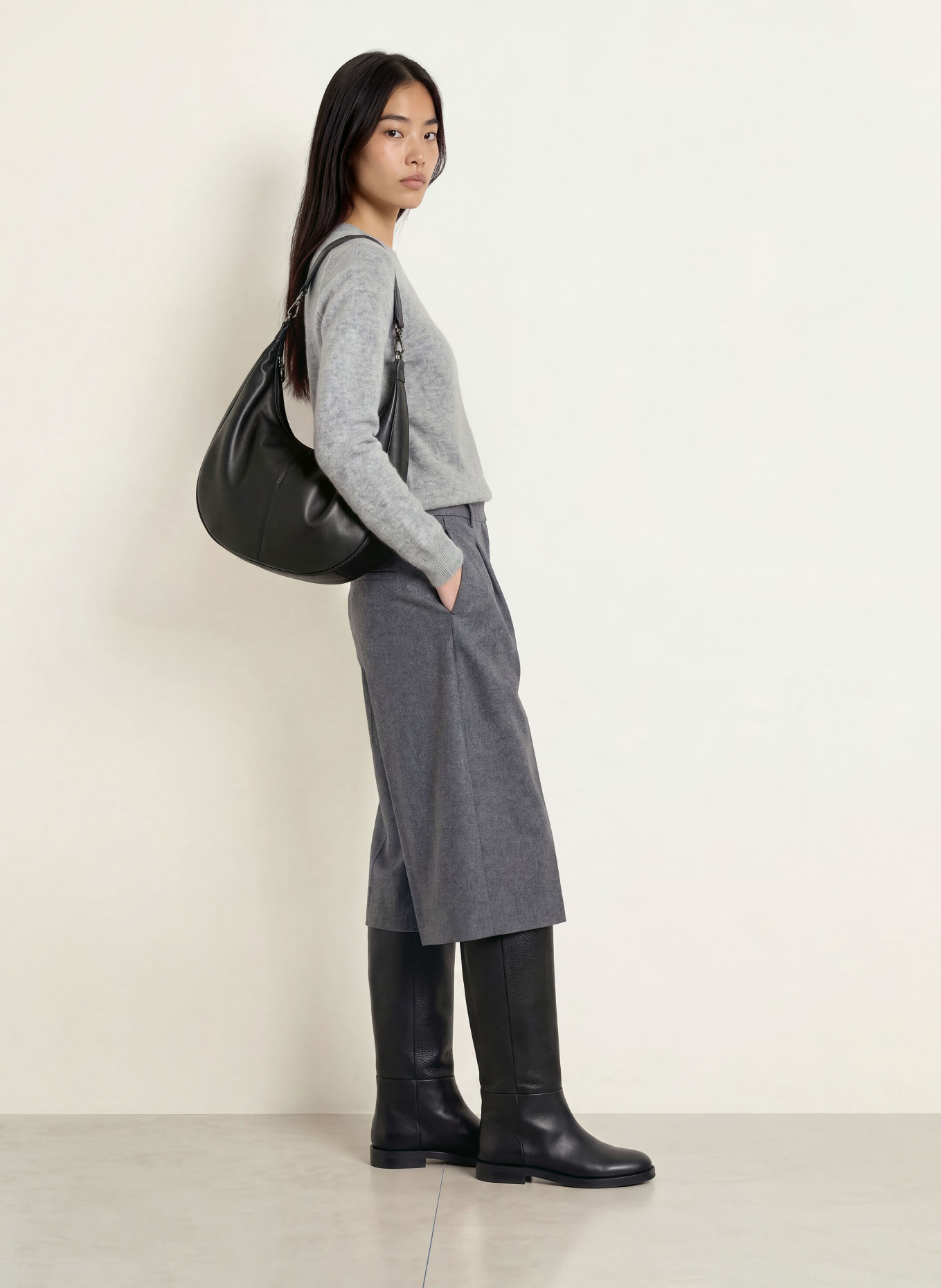 REPEAT Cashmere sweater: GRAY