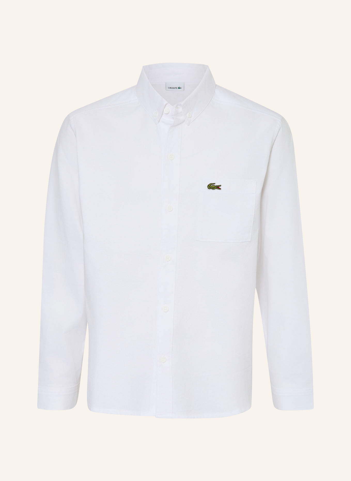 LACOSTE Overhemd: WIT