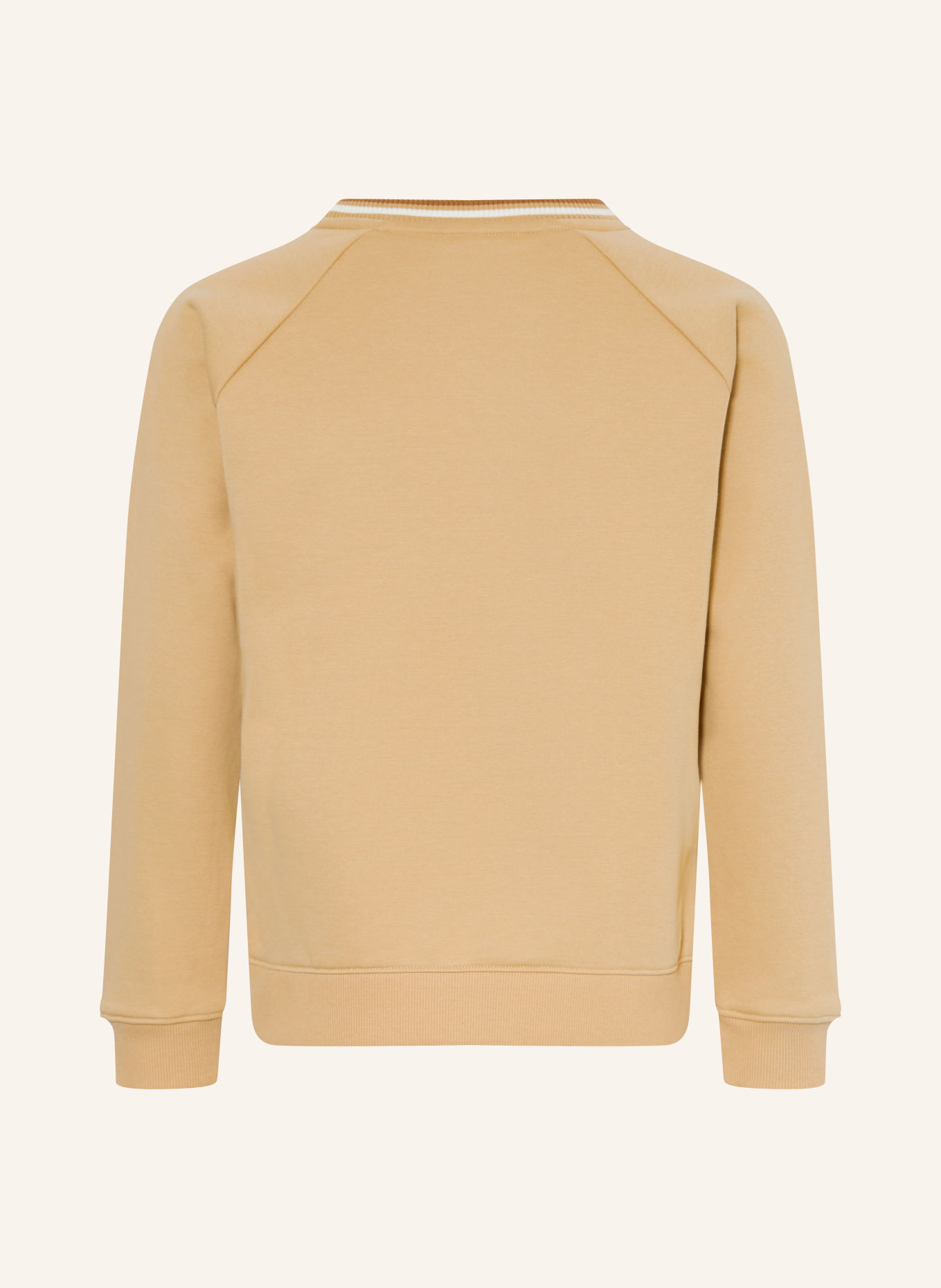 LACOSTE Sweatshirt: BEIGE / LICHTBRUIN / WIT