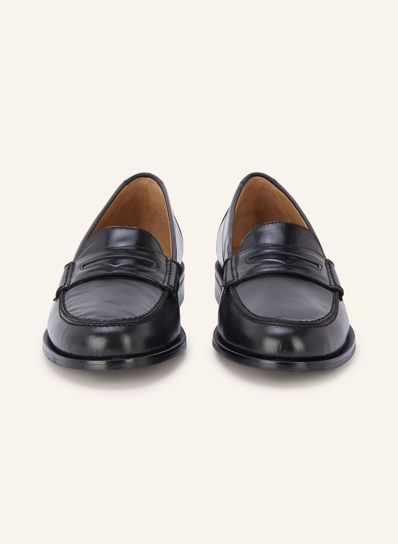 Flattered SAGE Penny loafer: BLACK