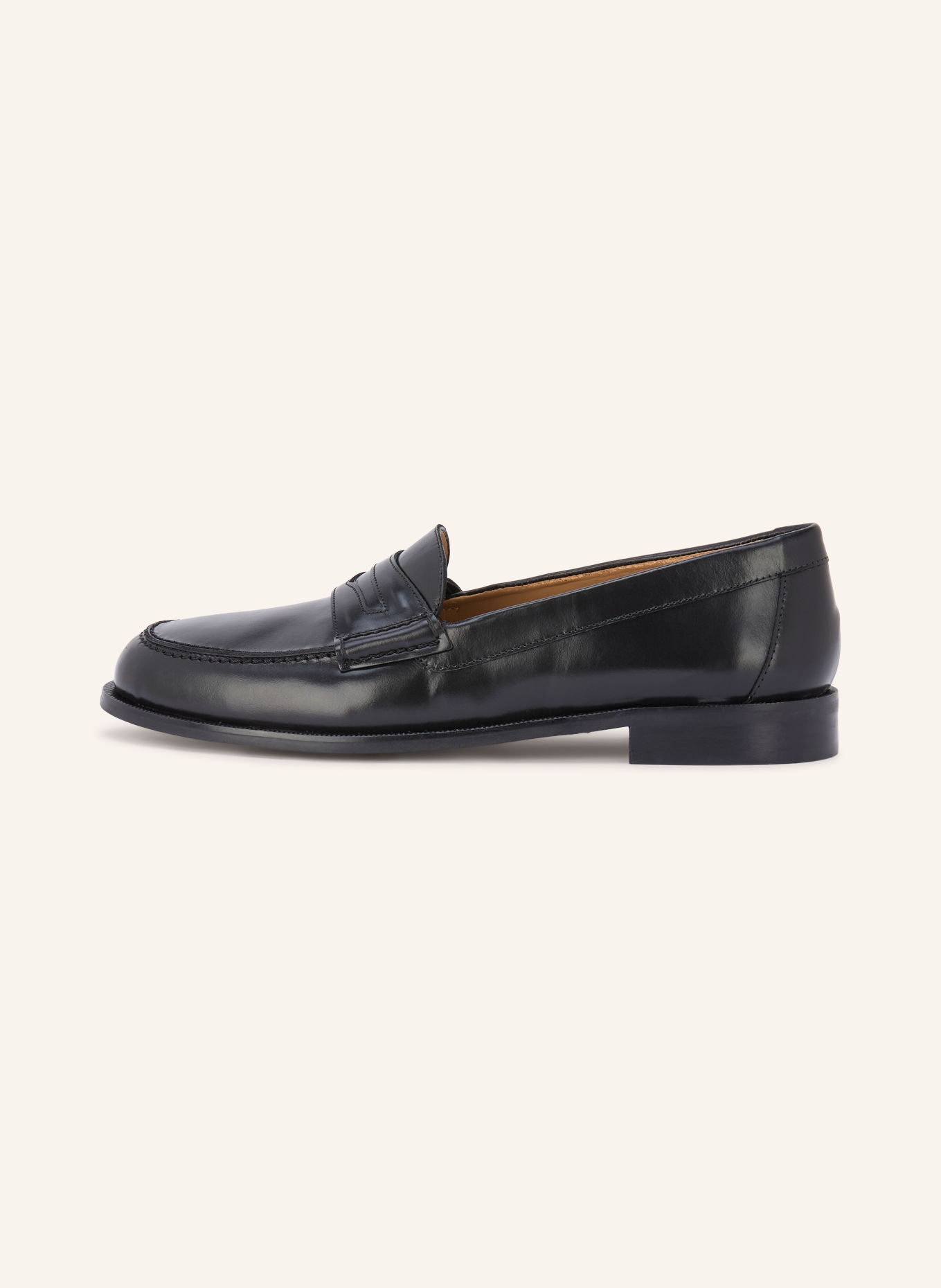 Flattered SAGE Penny loafer: BLACK