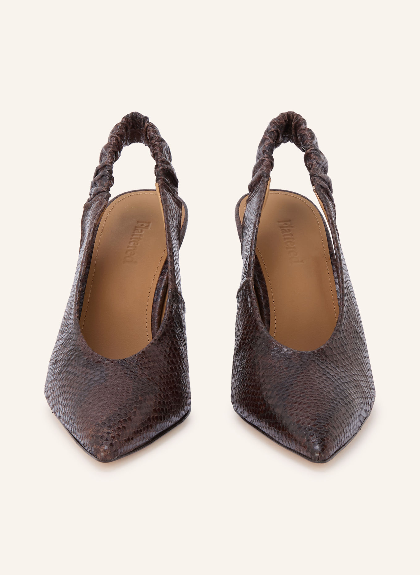 Flattered LILIAN Slingback Pumps: DARK BROWN