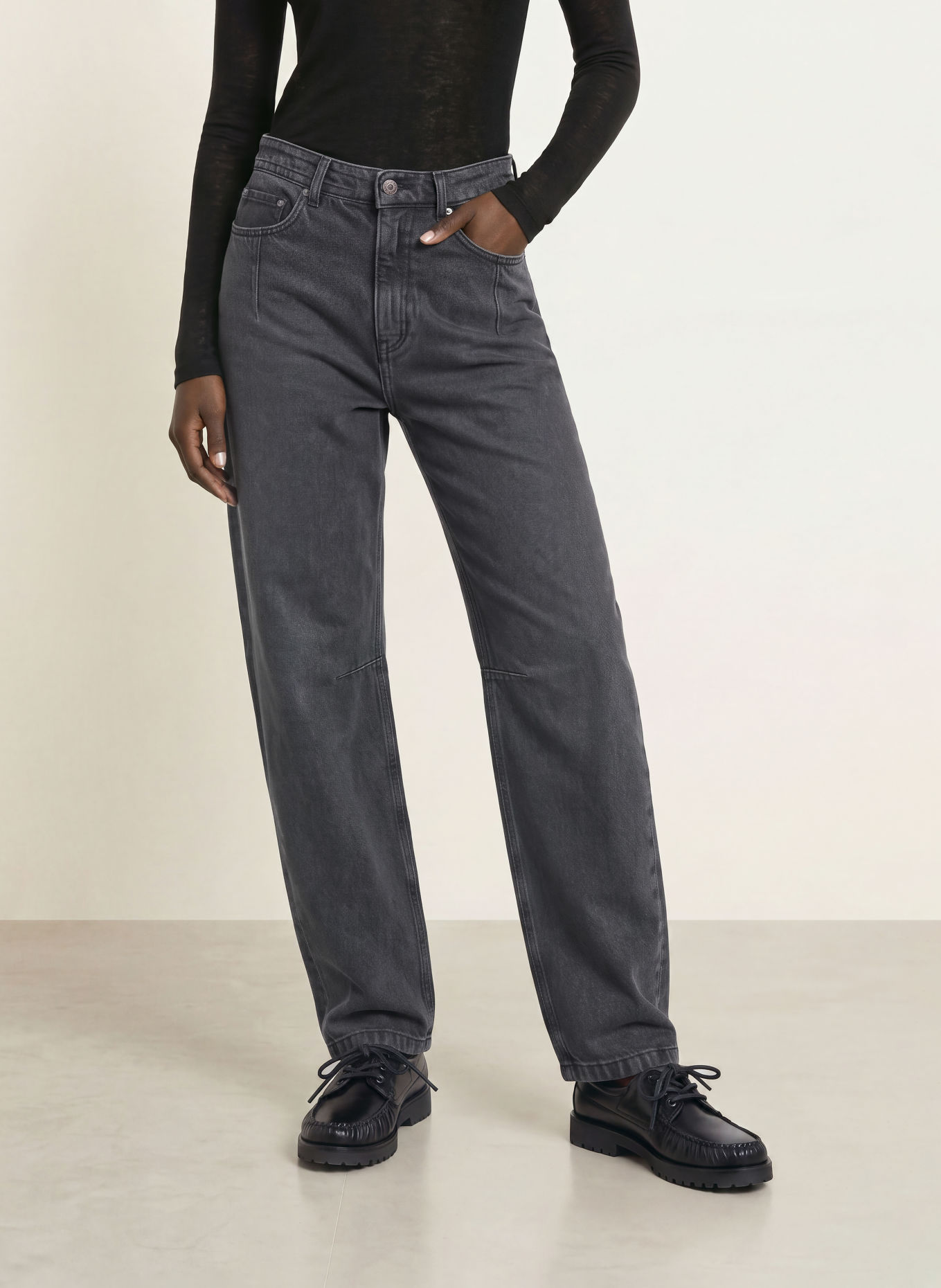 DRYKORN Jeansy typu barrel LIABLE: 6100 grau
