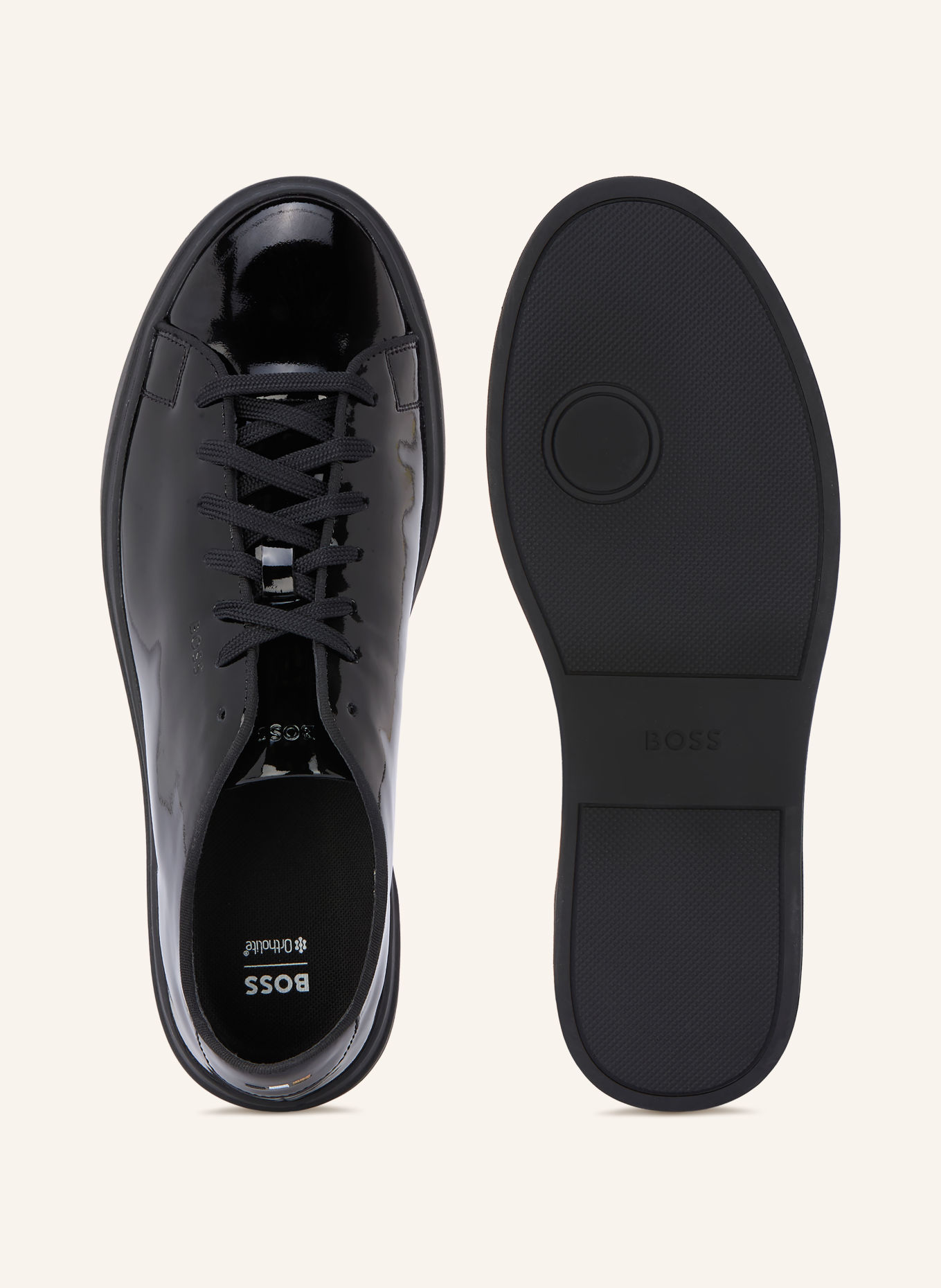 BOSS Lack-Sneaker KIERAN: SCHWARZ