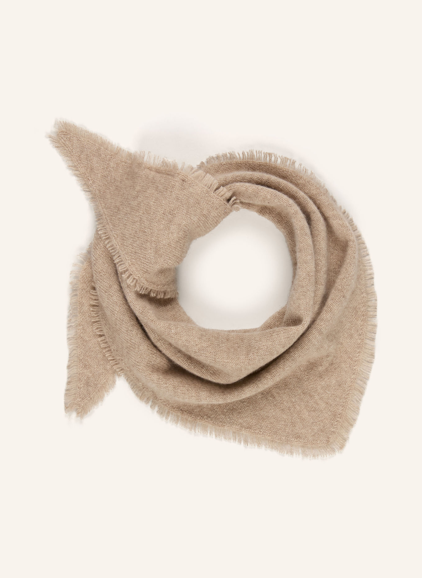 S.MARLON Trekantet tørklæde: BEIGE