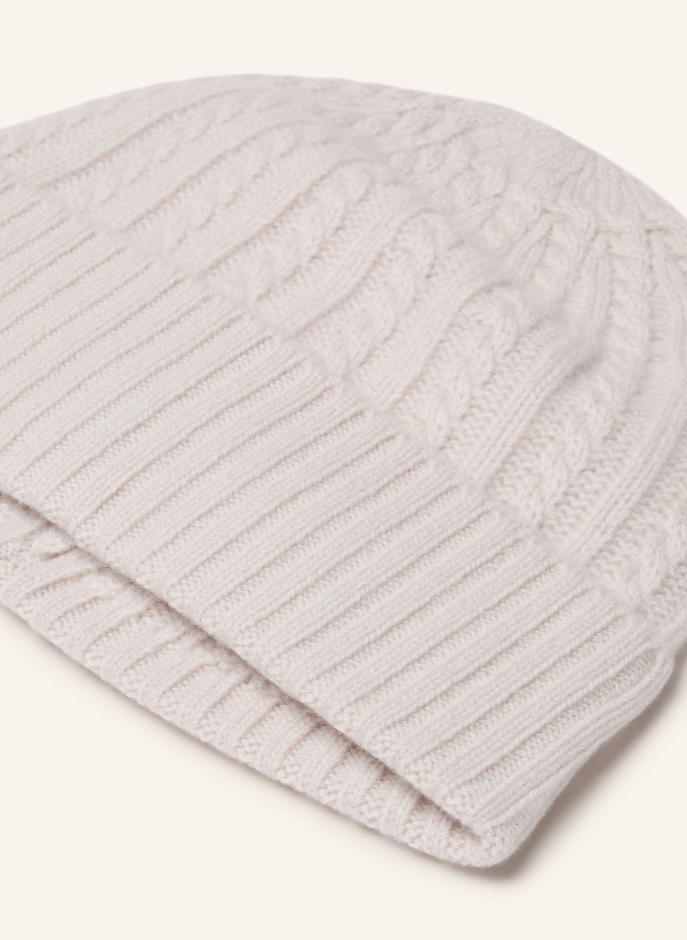 S.MARLON Cashmere Hat: LIGHT GRAY