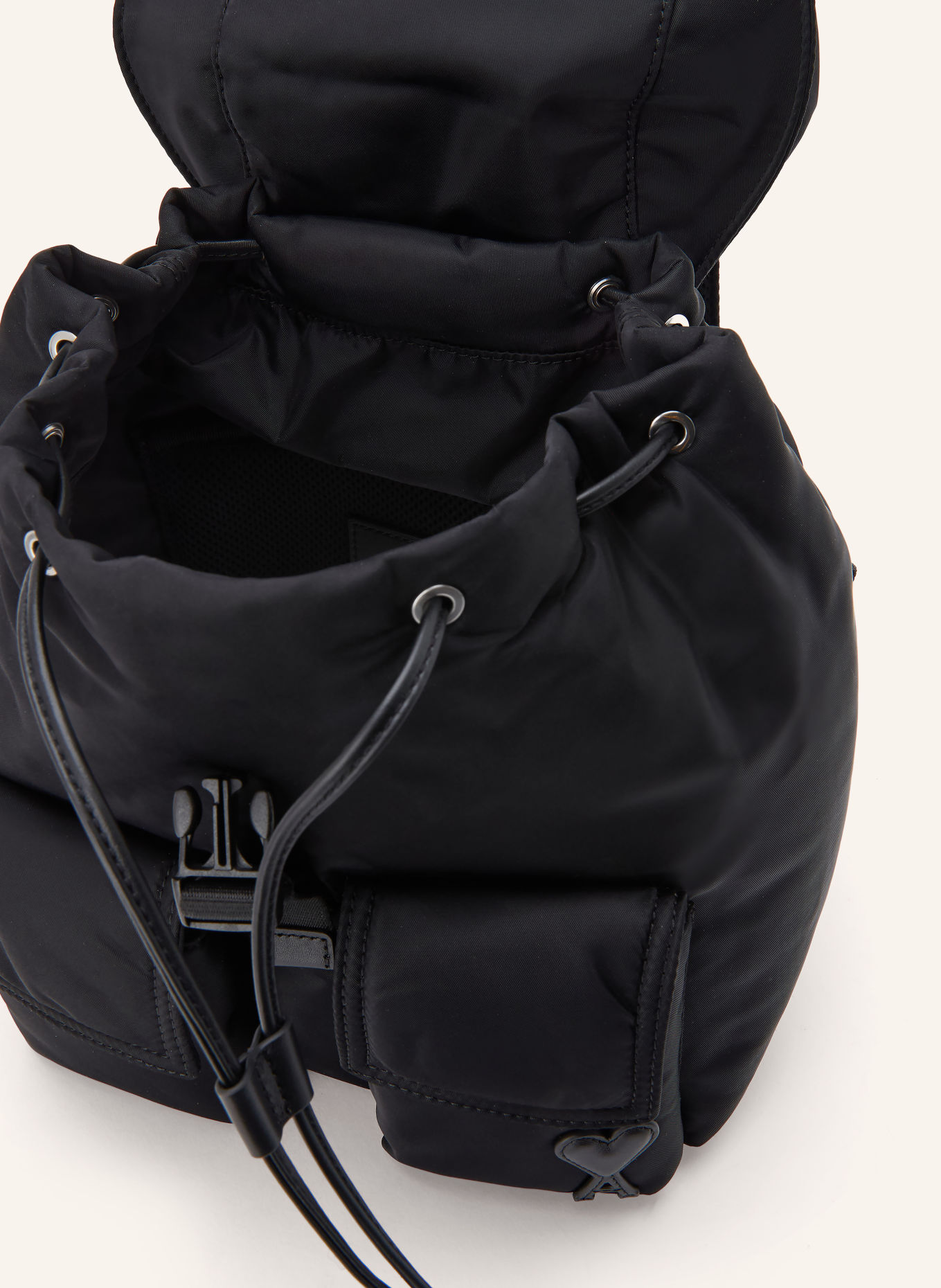 AMI PARIS Backpack: BLACK