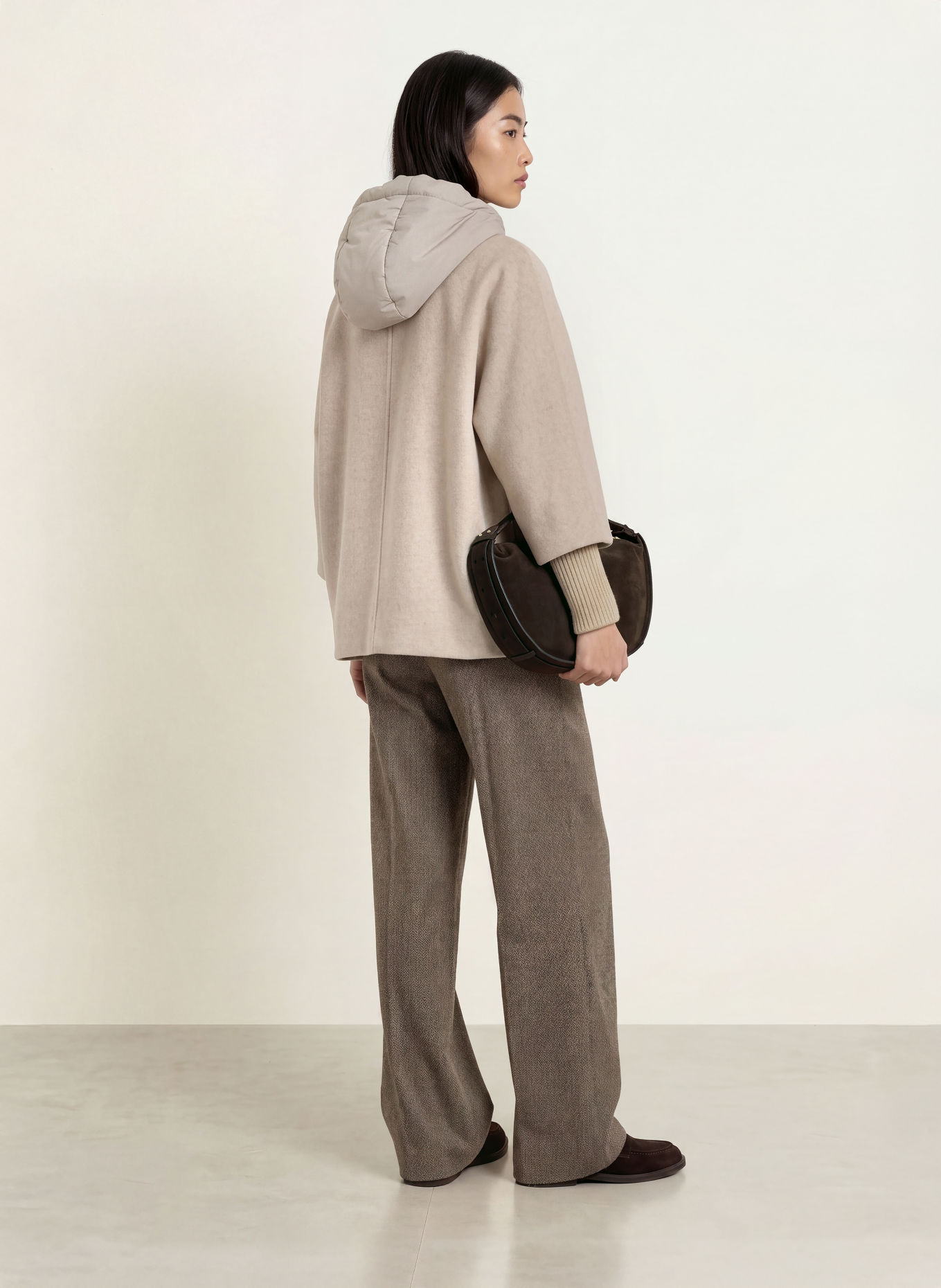 Smith & Soul Jacke im Materialmix: HELLBRAUN