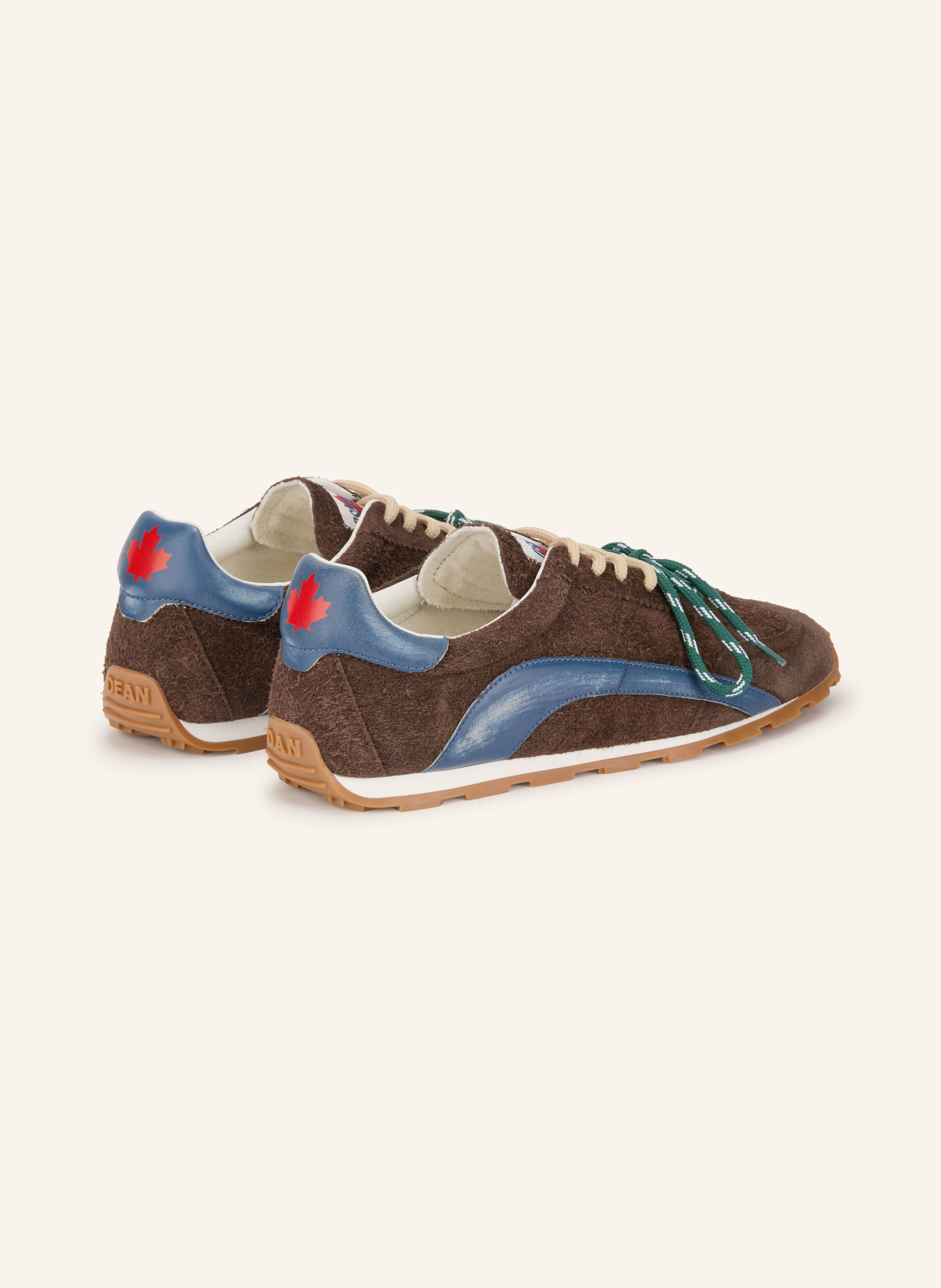 DSQUARED2 Sneakersy DC-642: TMAVĚ HNĚDÁ / TMAVĚ MODRÁ