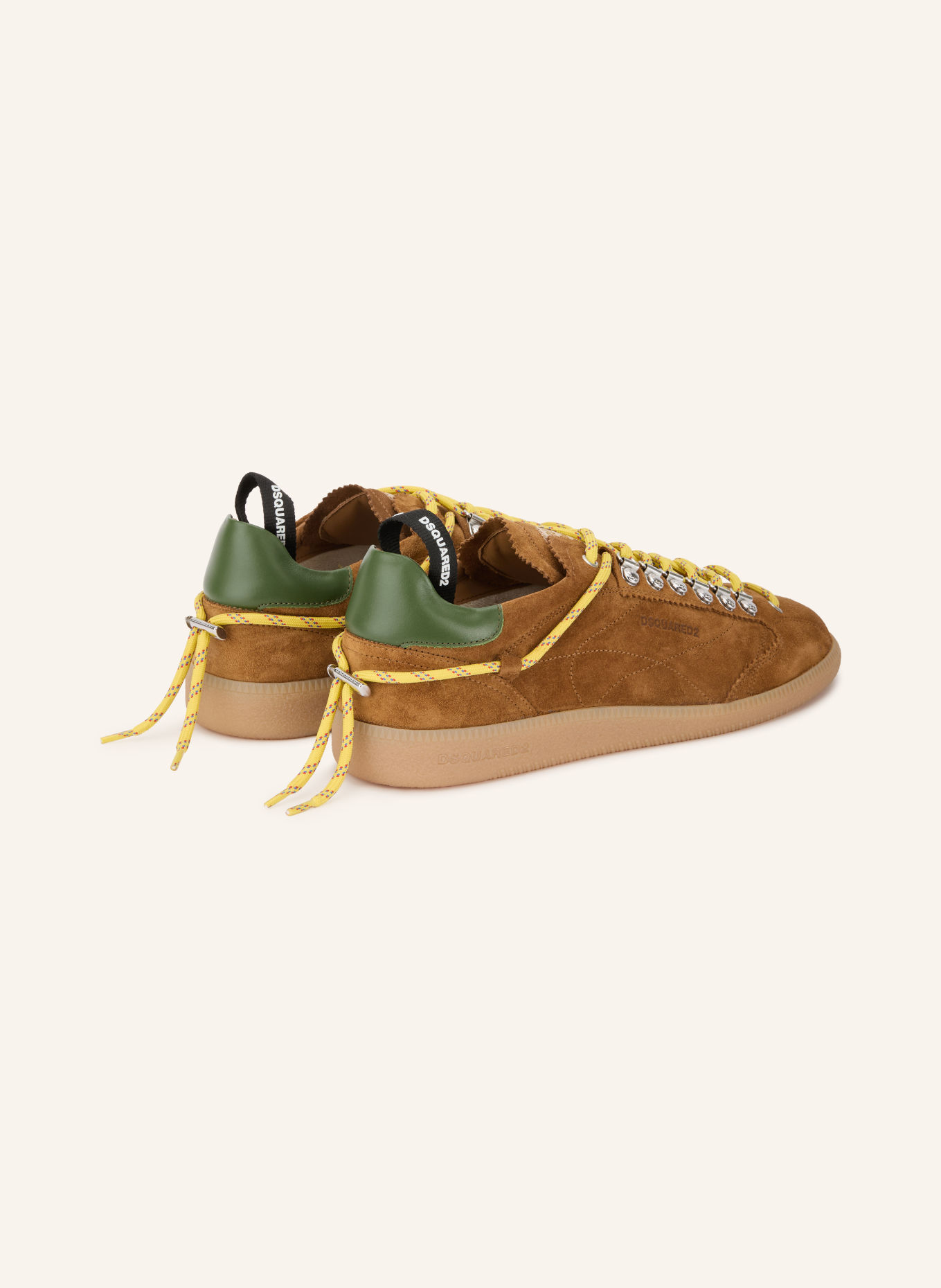 DSQUARED2 Sneakersy: HNĚDÁ / ZELENÁ