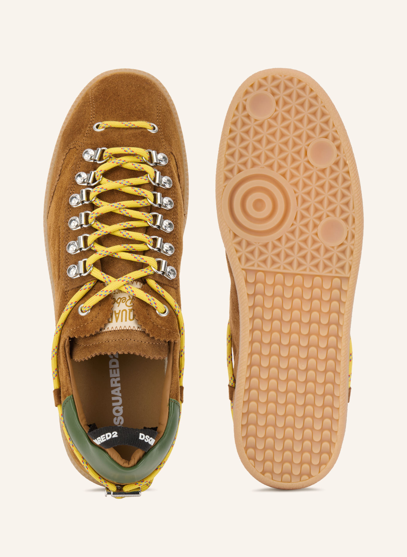 DSQUARED2 Sneakersy: HNĚDÁ / ZELENÁ