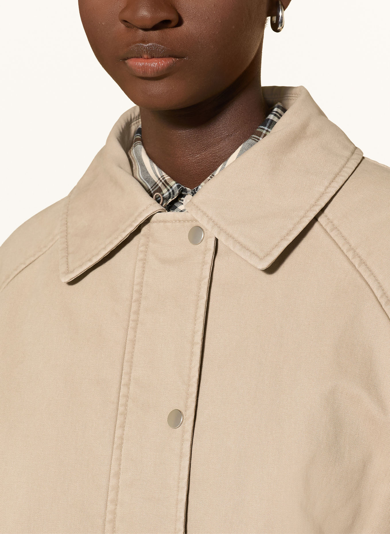 Marc O'Polo Parka avec col en fausse fourrure amovible: TAUPE / BEIGE