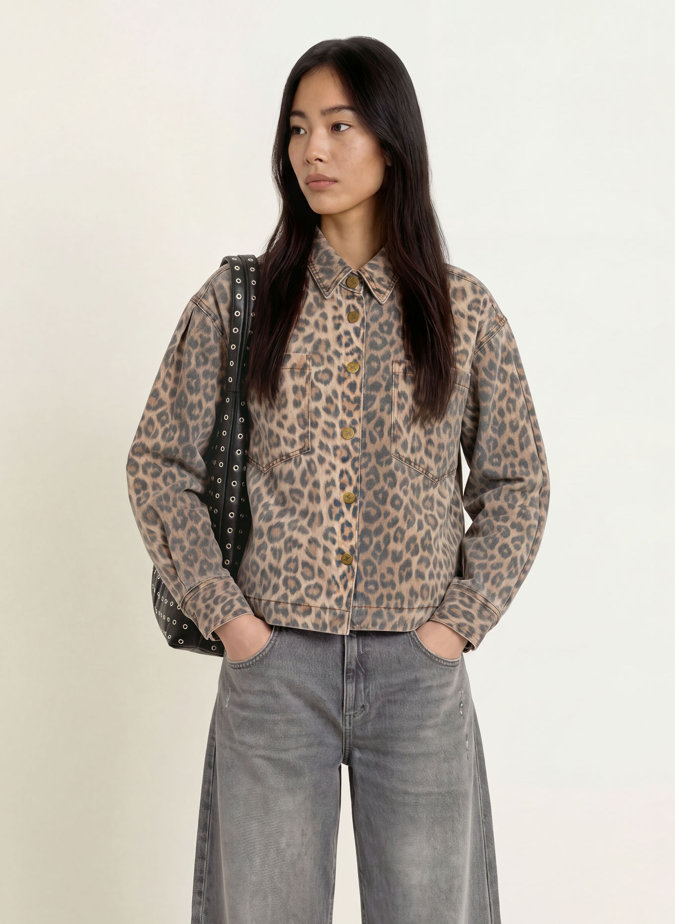 GRACE & MILA Veste en jean ADRIANA: LEO