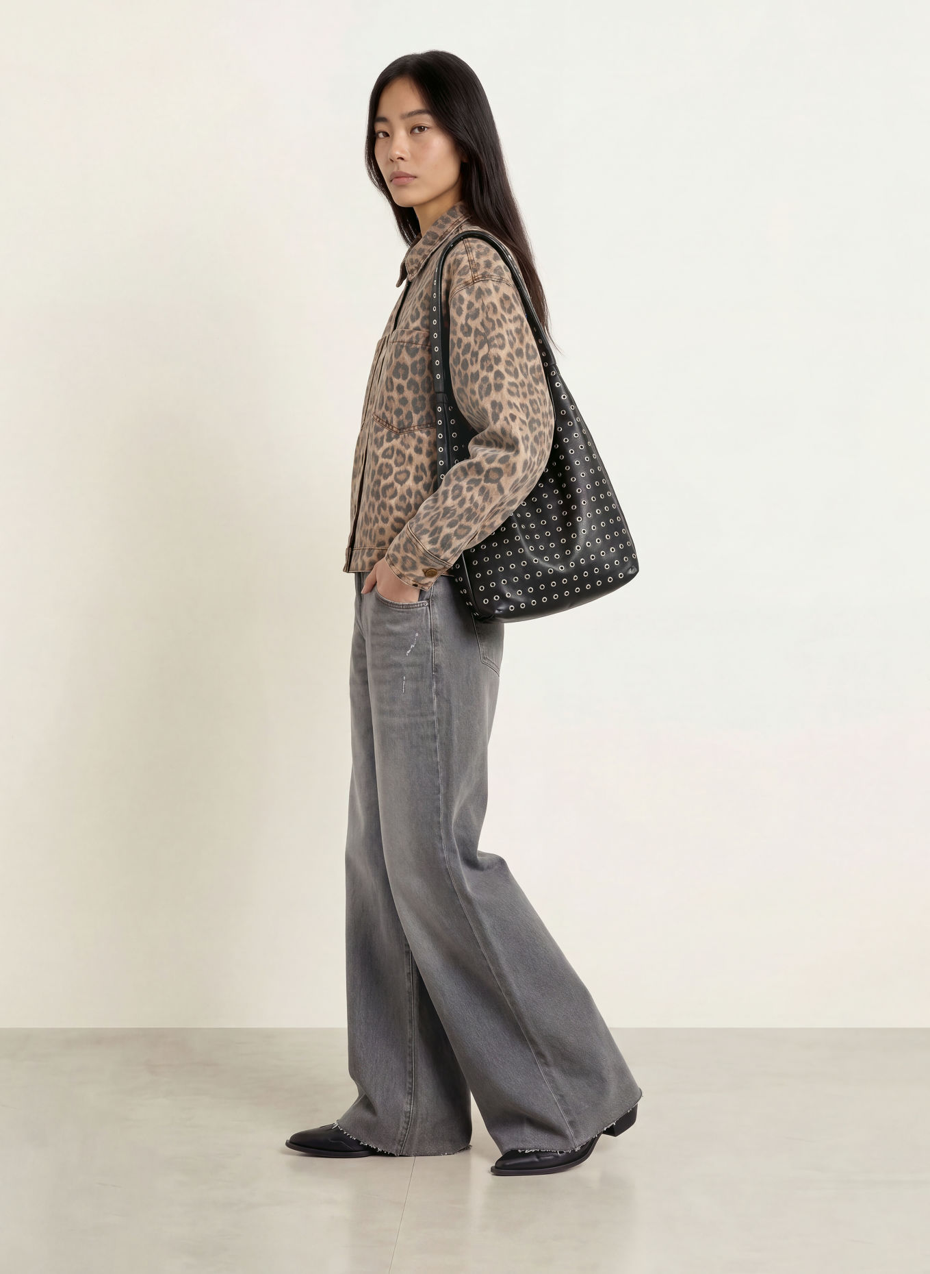 GRACE & MILA Veste en jean ADRIANA: LEO