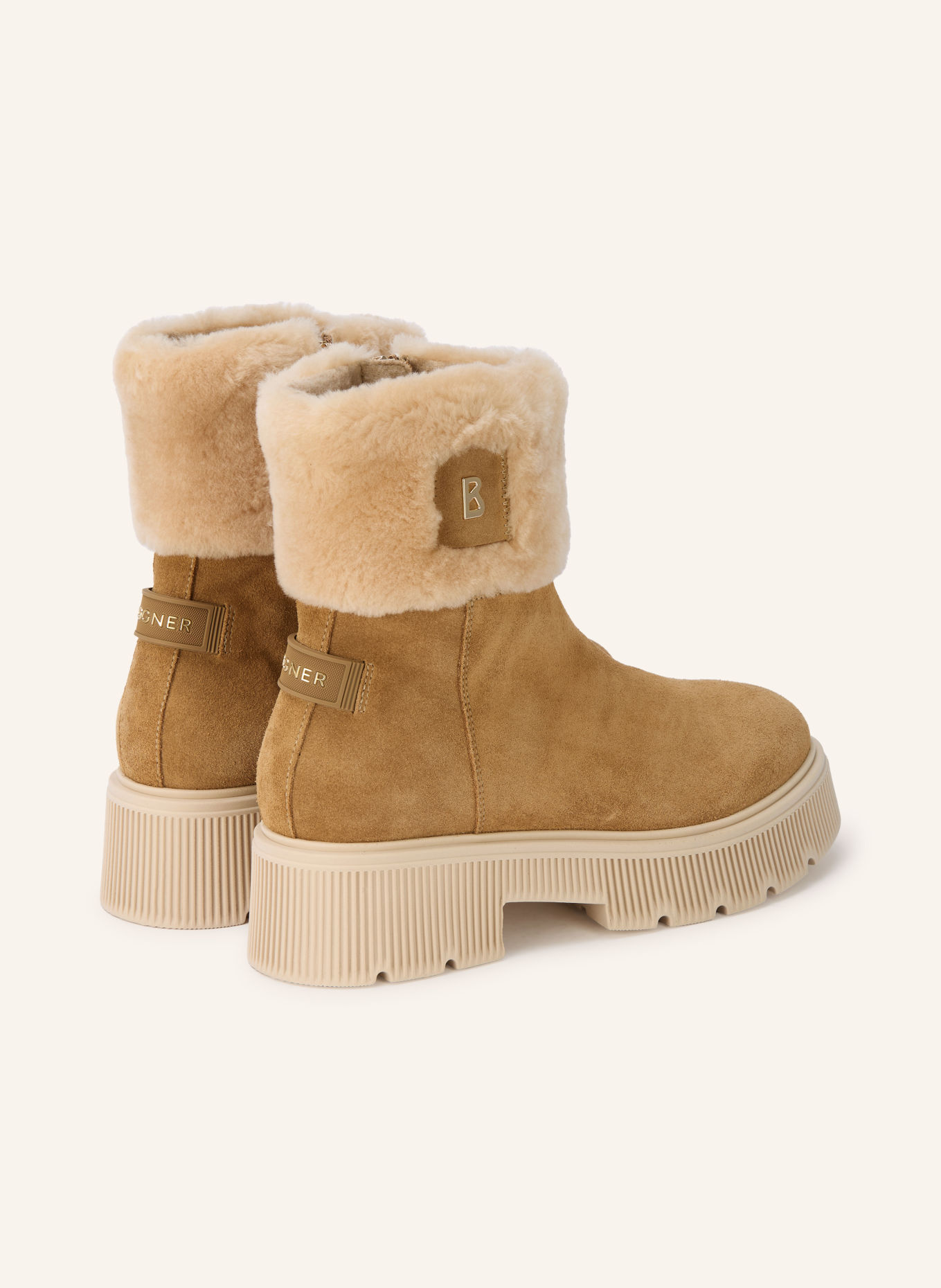 BOGNER Boots TURIN 6 D: BEIGE / GOLD