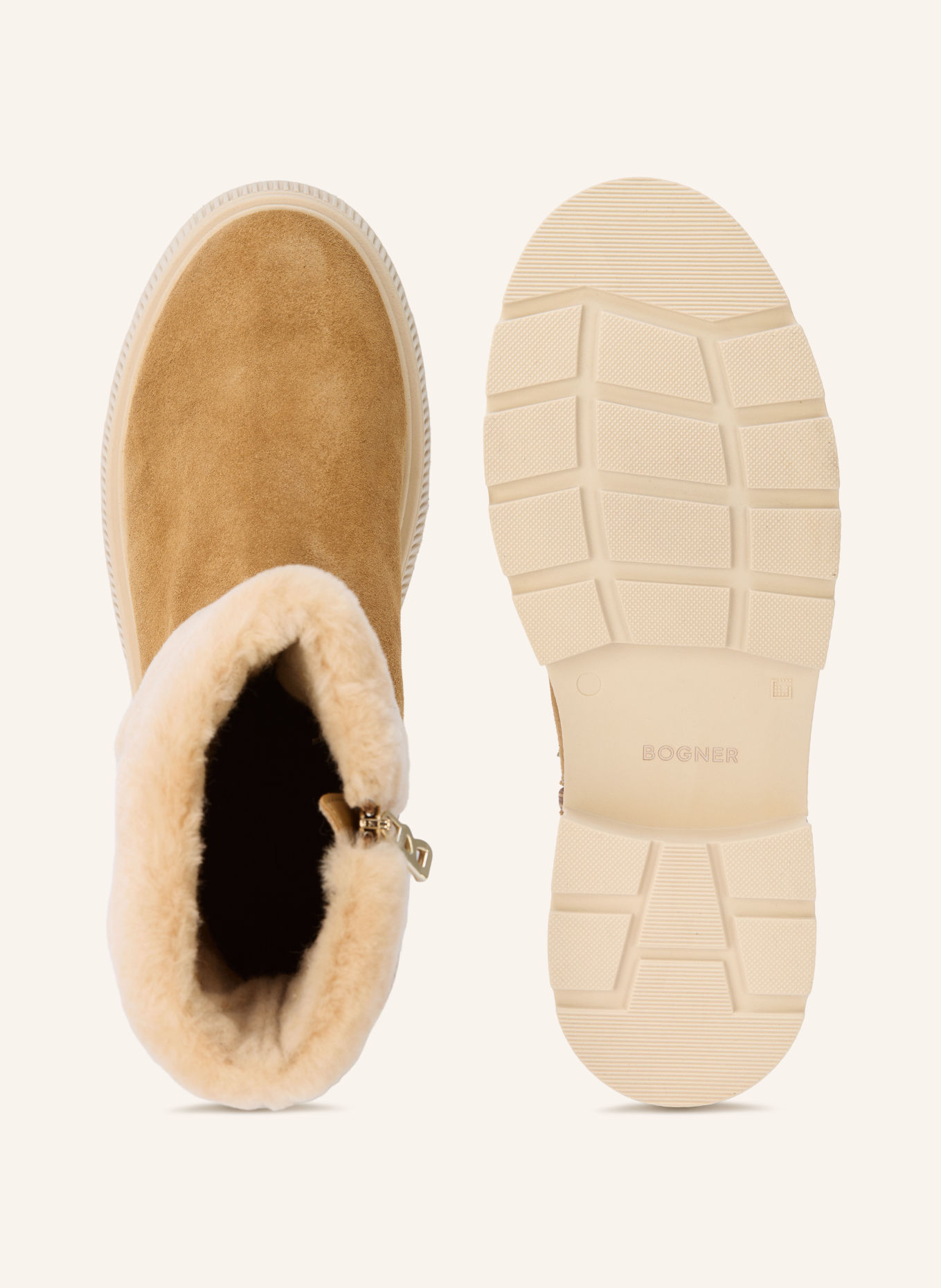 BOGNER Boots TURIN 6 D: BEIGE / GOLD